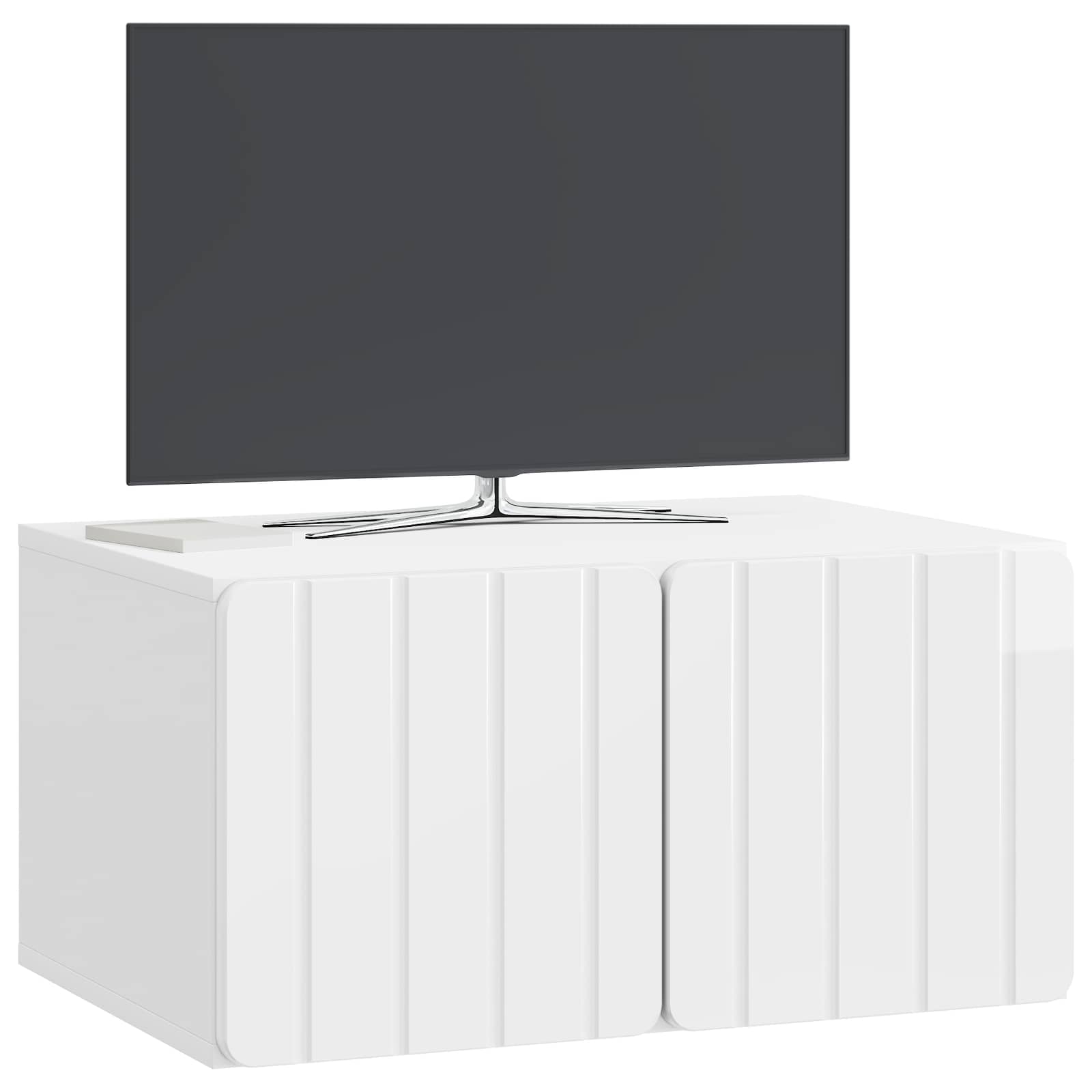 TV ormar za zid 59,5 x 41 x 30 cm Bijela visokog sjaja