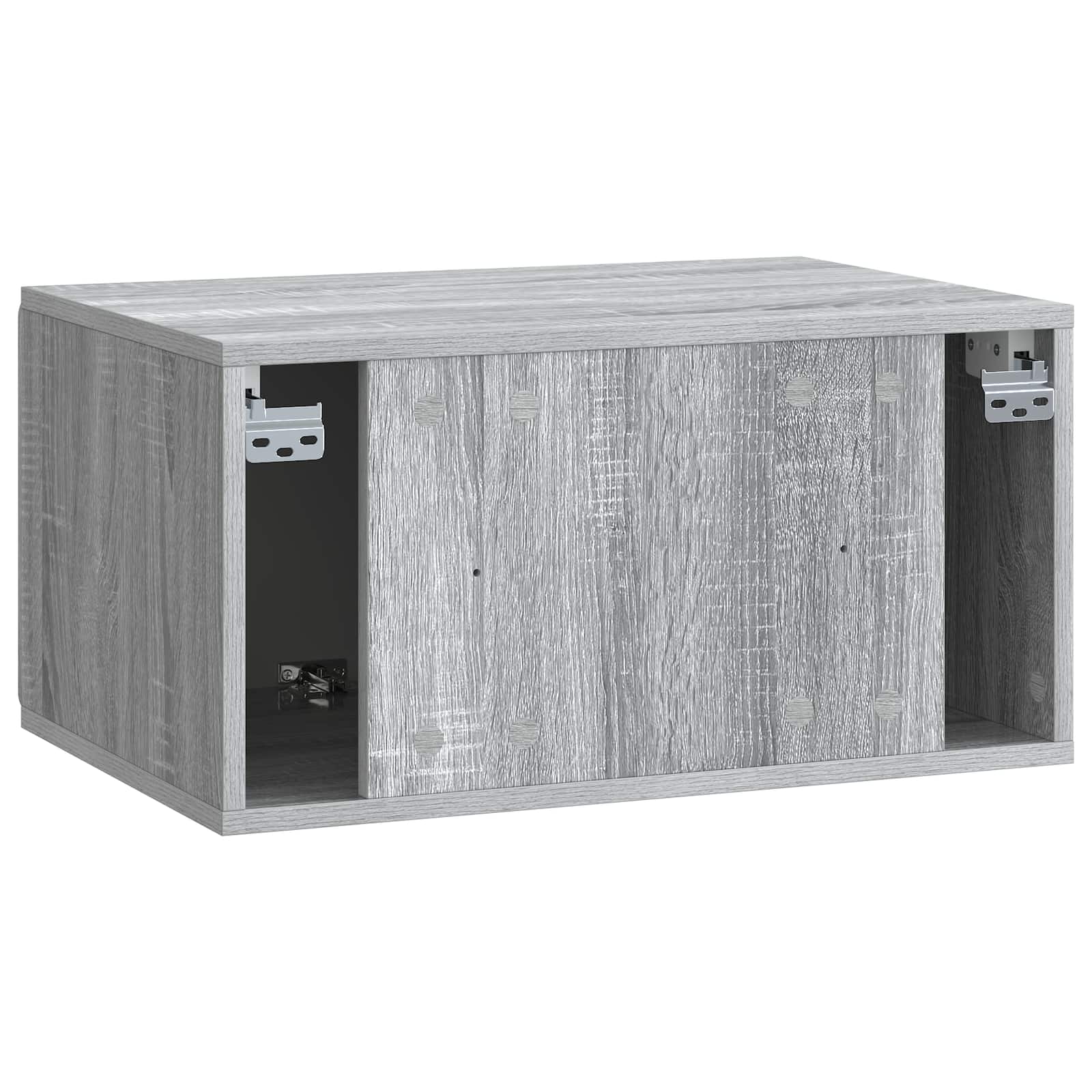 TV ormar za zid 59,5 x 41 x 30 cm Siva Sonoma Konstruirano drvo