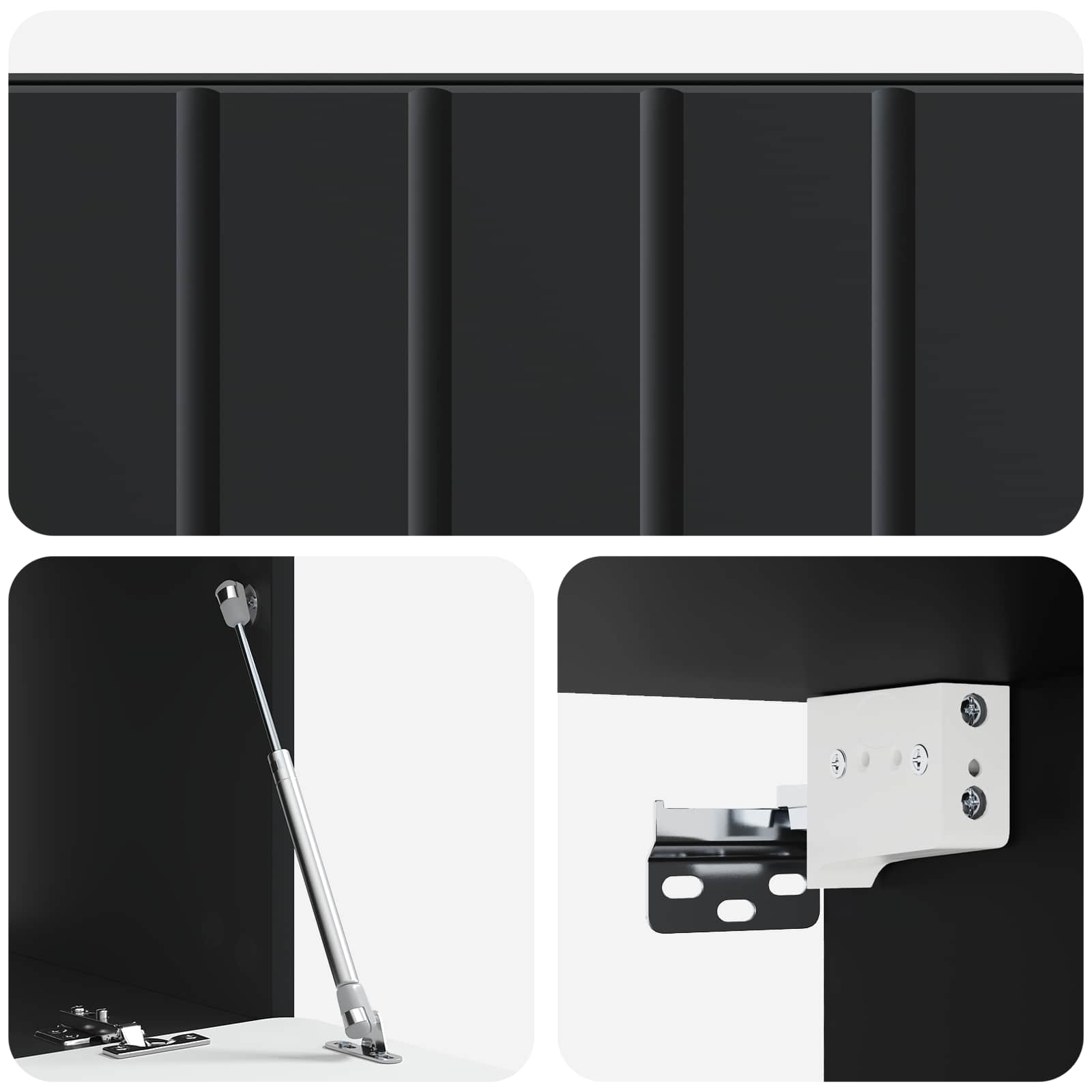 TV ormar za zid 78,5 x 41 x 30 cm Crna Konstruirano drvo