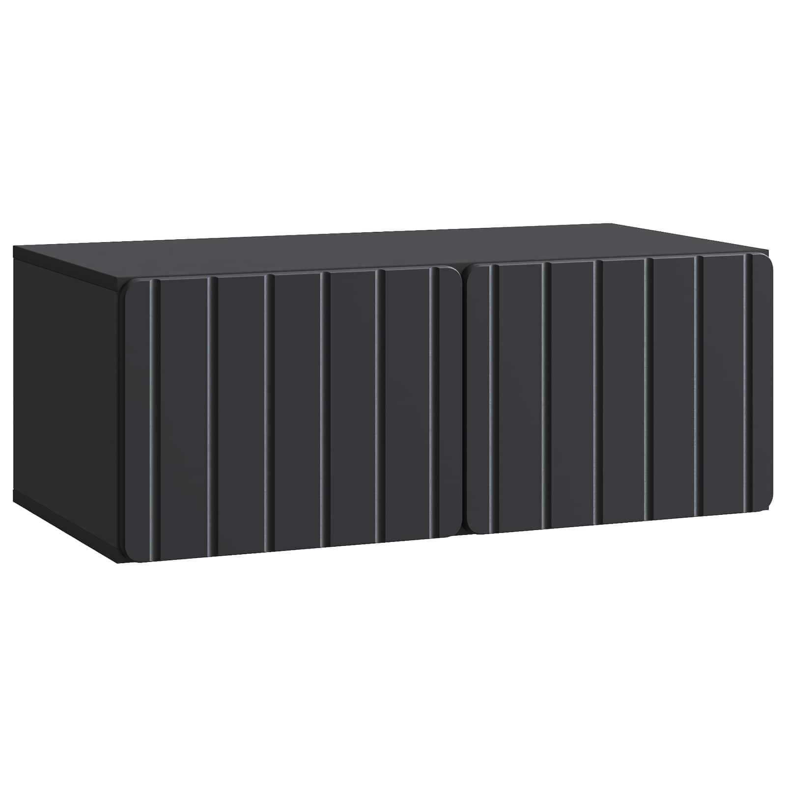 TV ormar za zid 78,5 x 41 x 30 cm Crna Konstruirano drvo