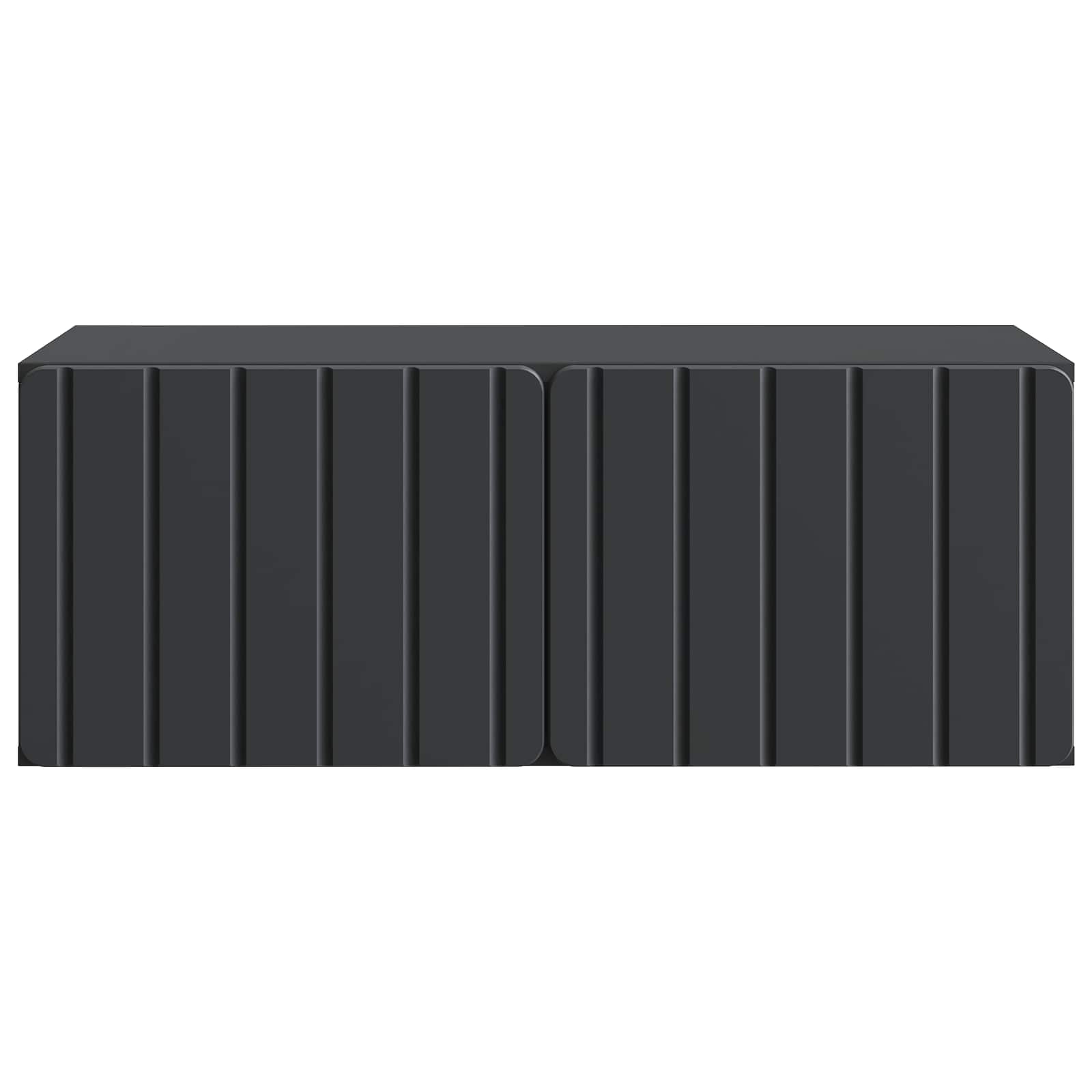 TV ormar za zid 78,5 x 41 x 30 cm Crna Konstruirano drvo