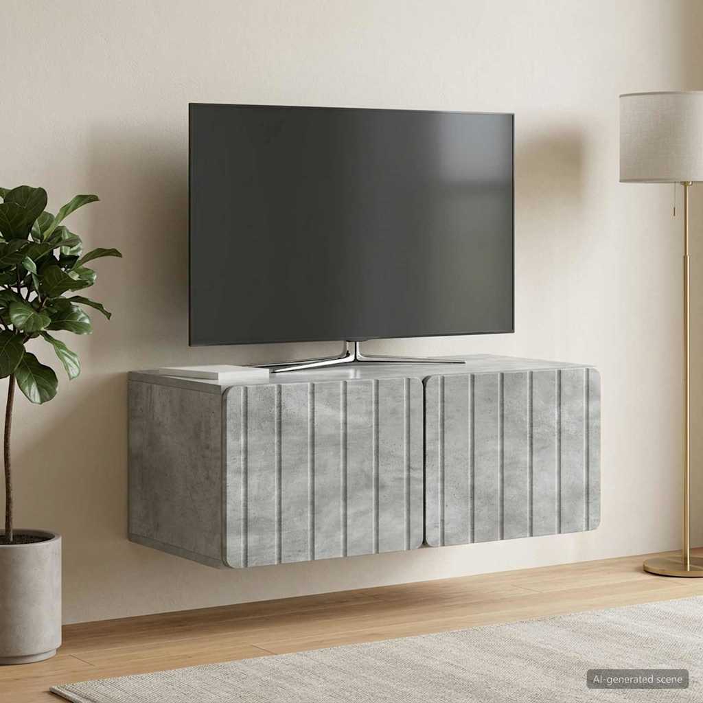 TV ormar za zid 78,5 x 41 x 30 cm Betonska siva