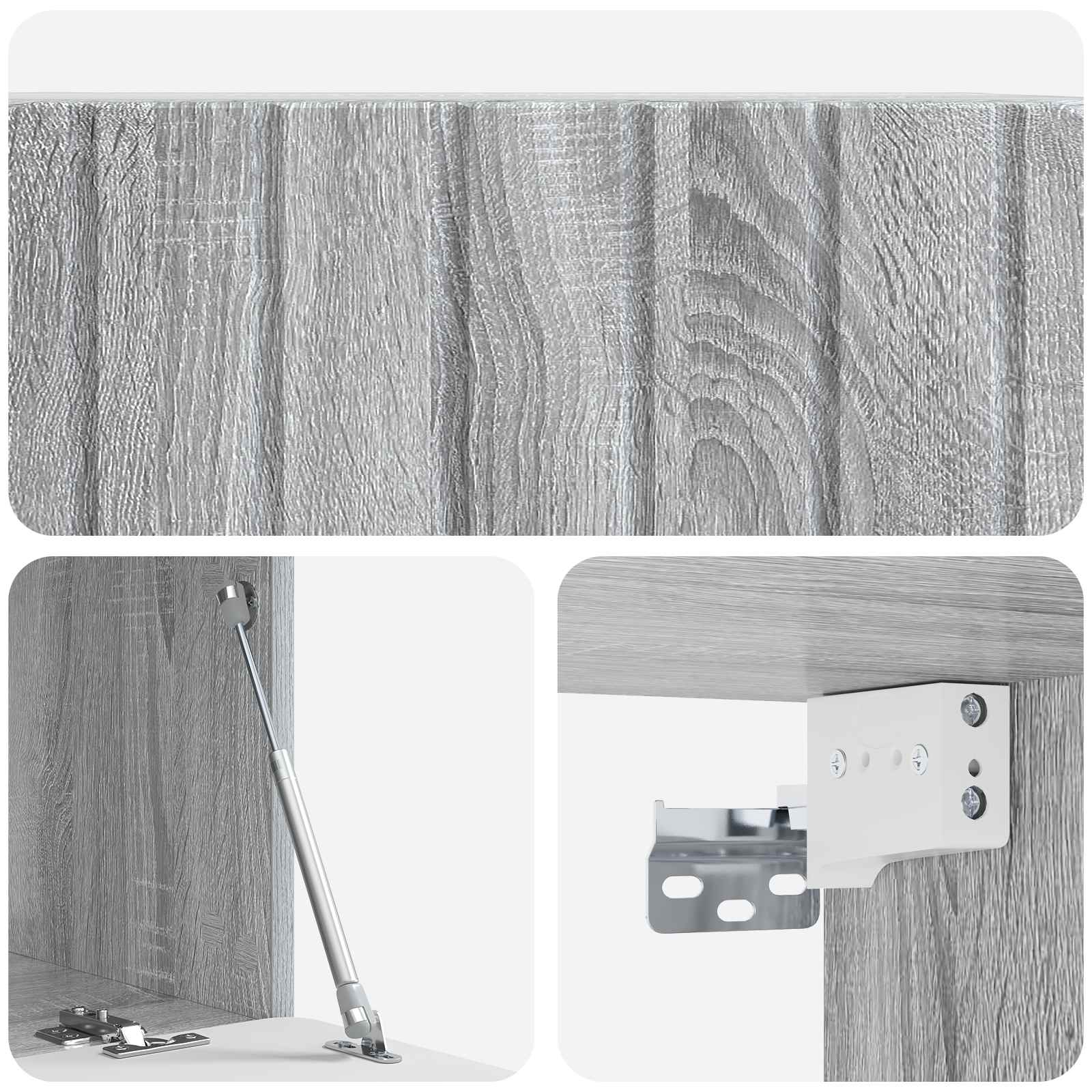 TV ormar za zid Siva sonoma 78,5 x 41 x 30 cm Konstruirano drvo