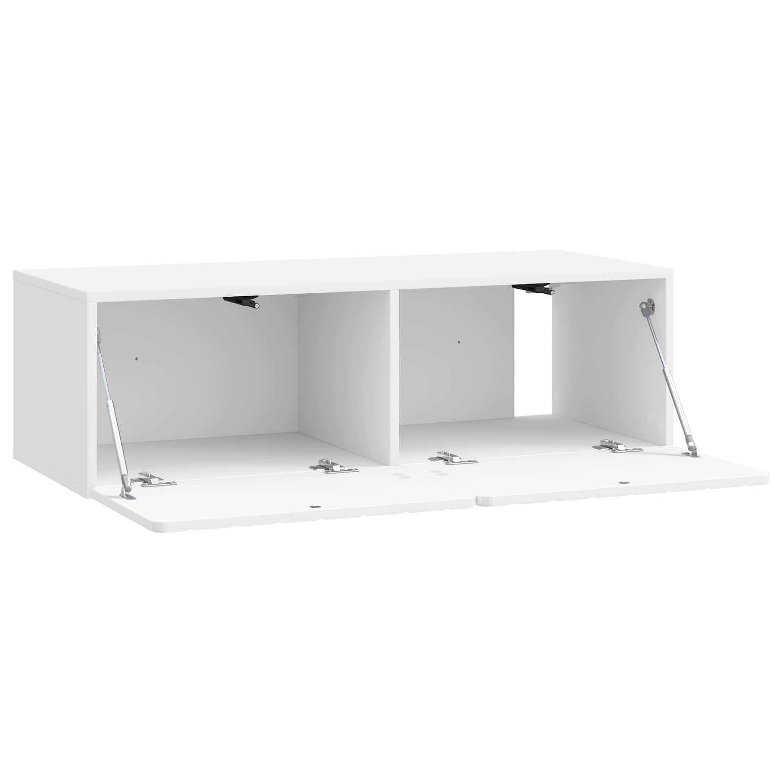 TV ormar za zid 98 x 41 x 30 cm Bijela visokog sjaja