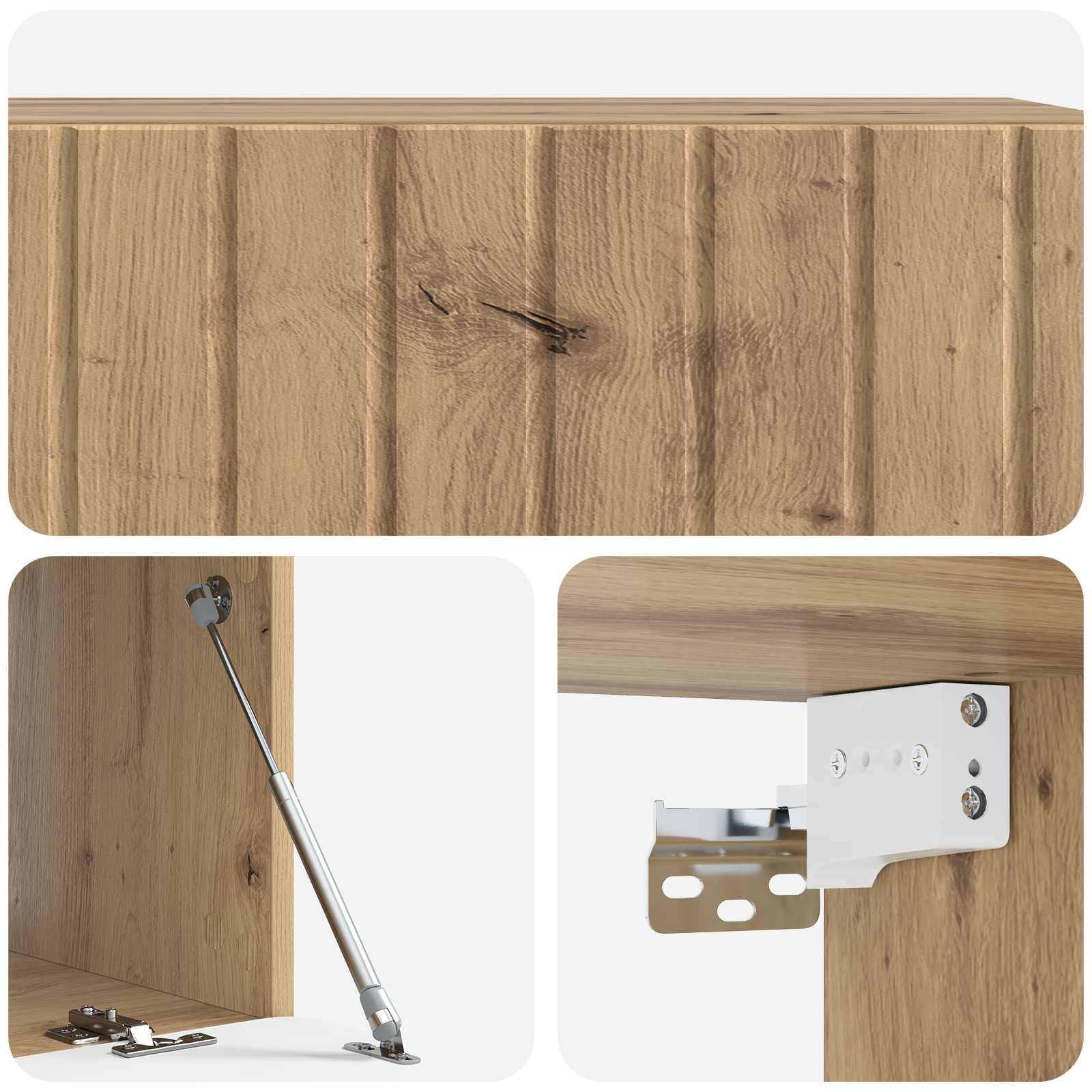 TV ormar za zid Hrast artisan 98 x 41 x 30 cm Konstruirano drvo