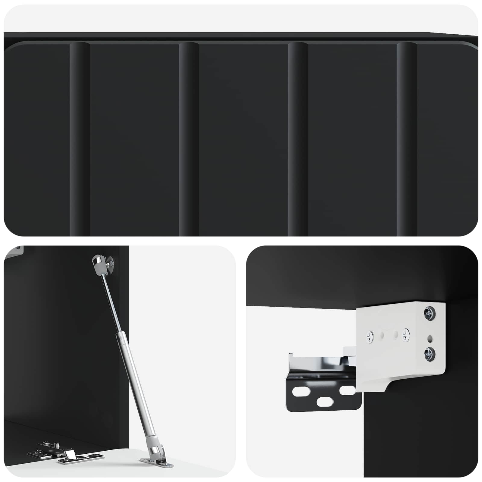 TV ormar za zid 59,5 x 31 x 30 cm Crna Konstruirano drvo