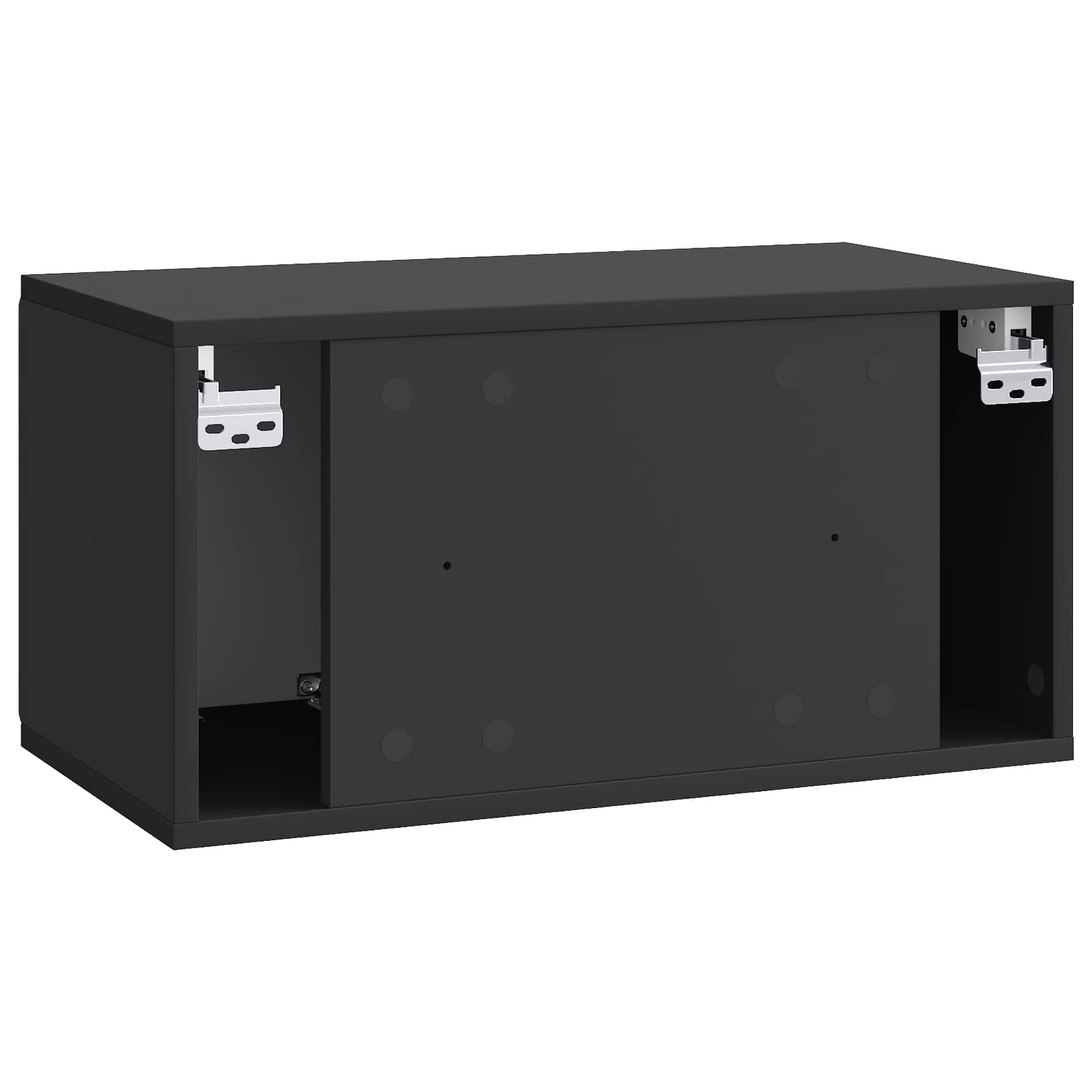 TV ormar za zid 59,5 x 31 x 30 cm Crna Konstruirano drvo