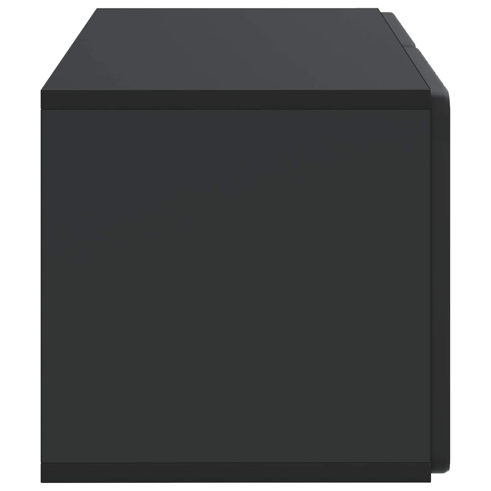 TV ormar za zid 59,5 x 31 x 30 cm Crna Konstruirano drvo