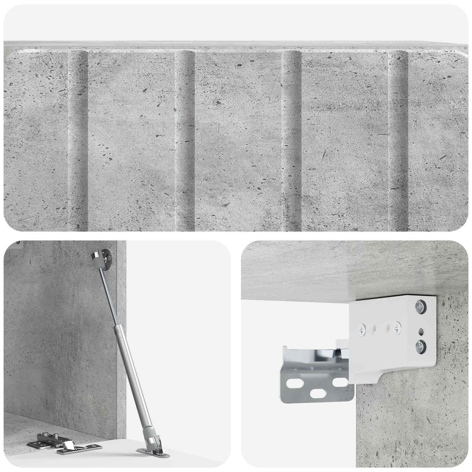 TV ormar za zid 59,5 x 31 x 30 cm Betonska siva