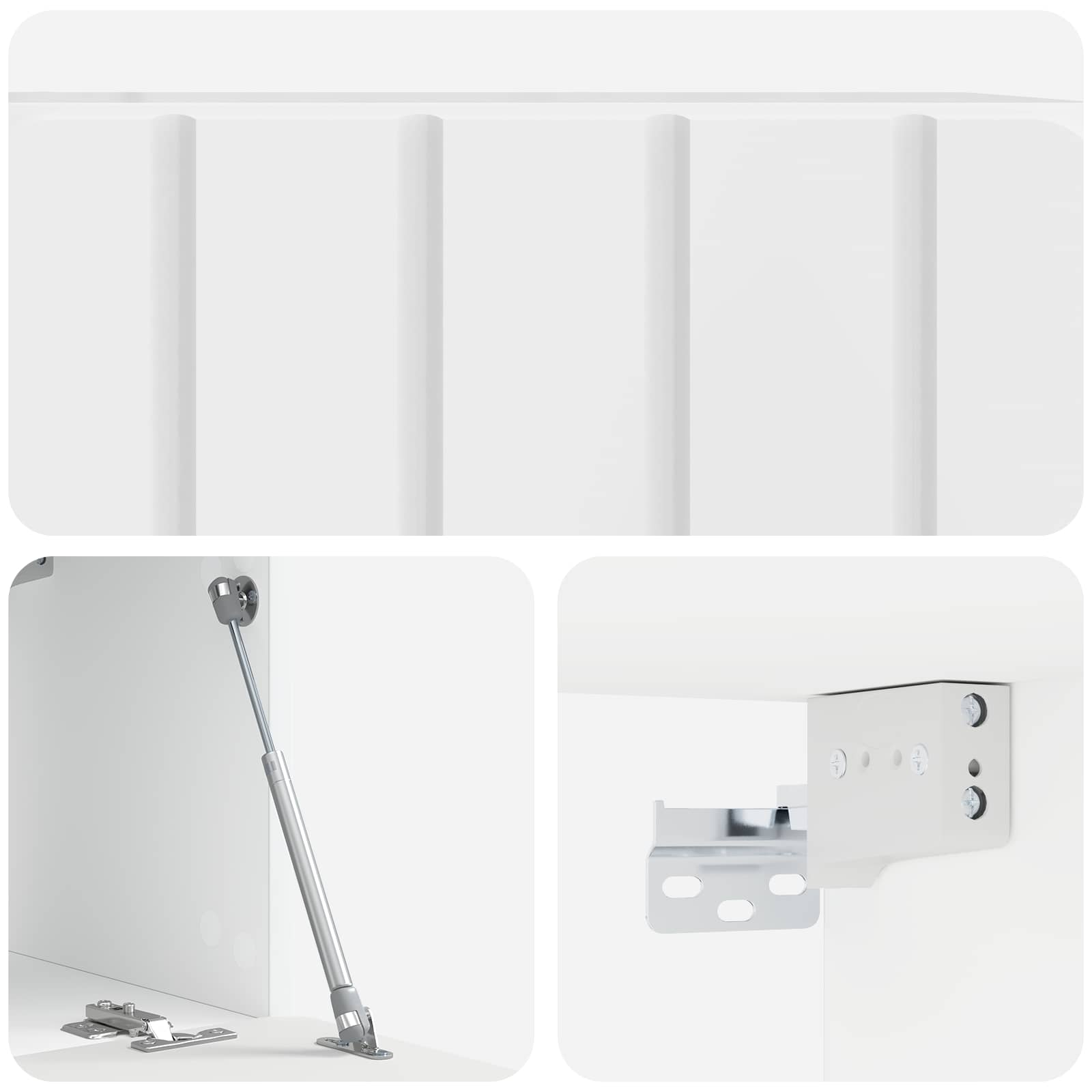 TV ormar za zid 59,5 x 31 x 30 cm Bijela visokog sjaja
