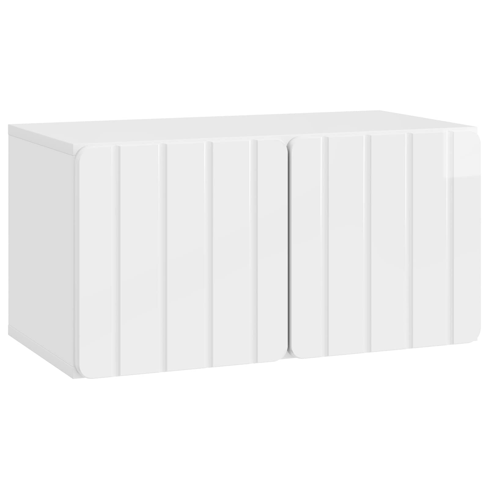 TV ormar za zid 59,5 x 31 x 30 cm Bijela visokog sjaja