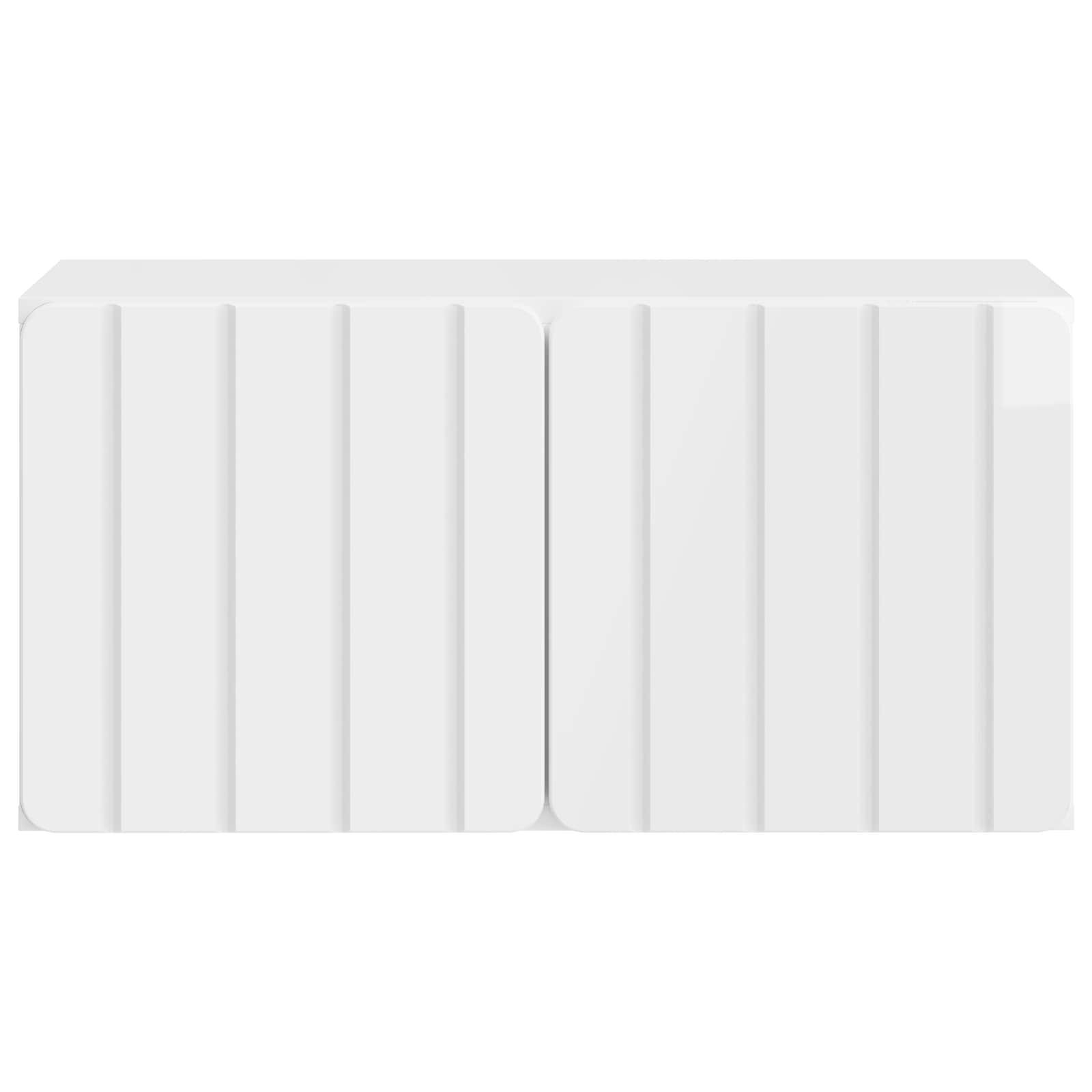 TV ormar za zid 59,5 x 31 x 30 cm Bijela visokog sjaja