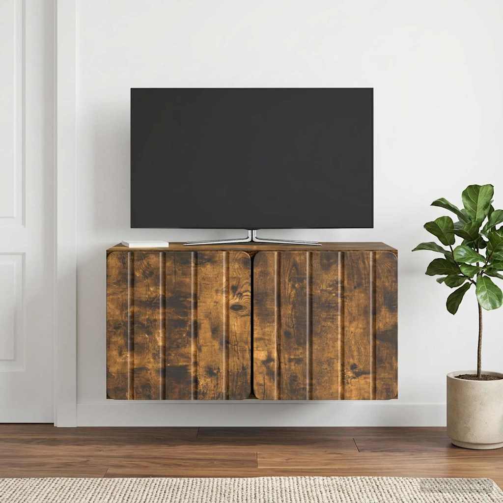 TV ormar za zid 59,5 x 31 x 30 cm Dimljeni hrast