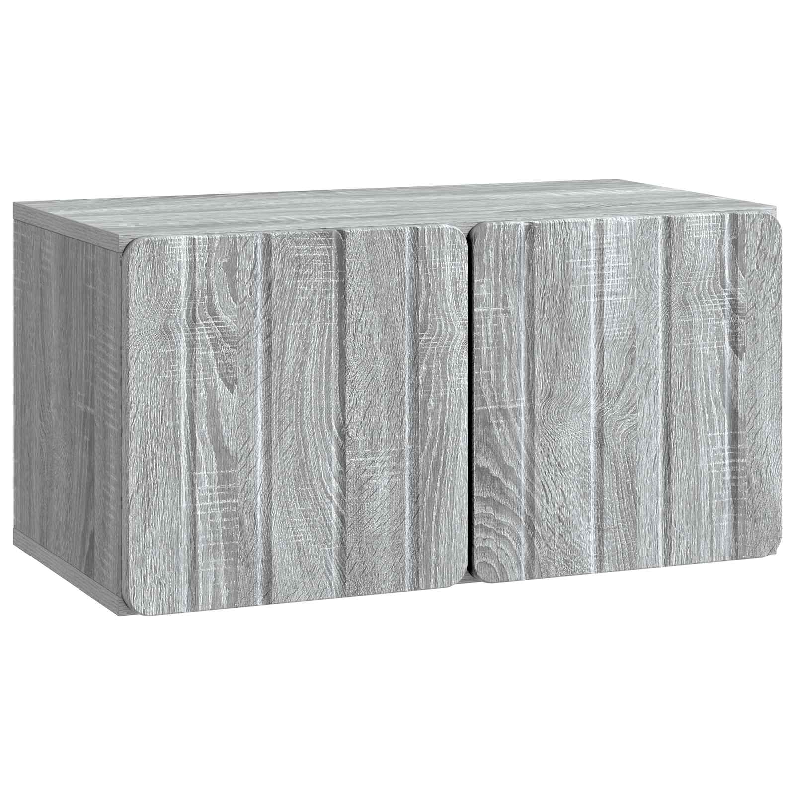 TV ormar za zid 59,5 x 31 x 30 cm Siva Sonoma Konstruirano drvo