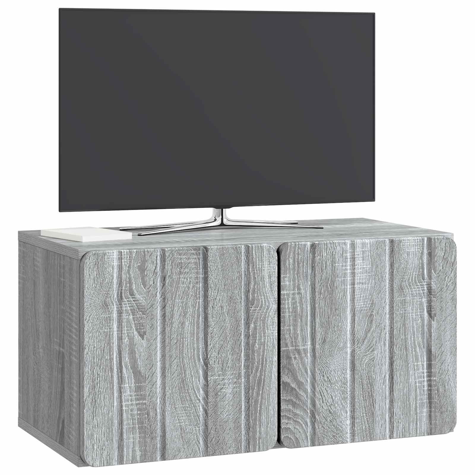 TV ormar za zid 59,5 x 31 x 30 cm Siva Sonoma Konstruirano drvo