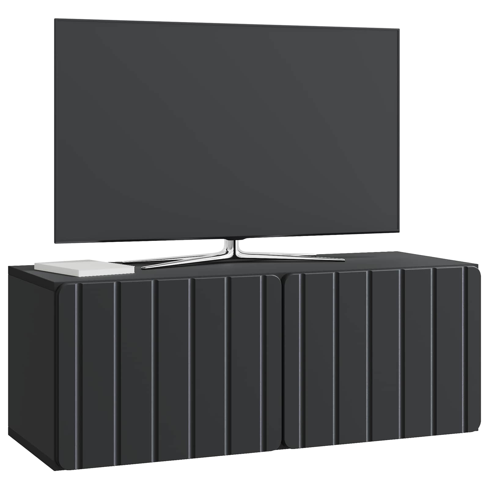 TV ormar za zid 78,5 x 31 x 30 cm Crna Konstruirano drvo