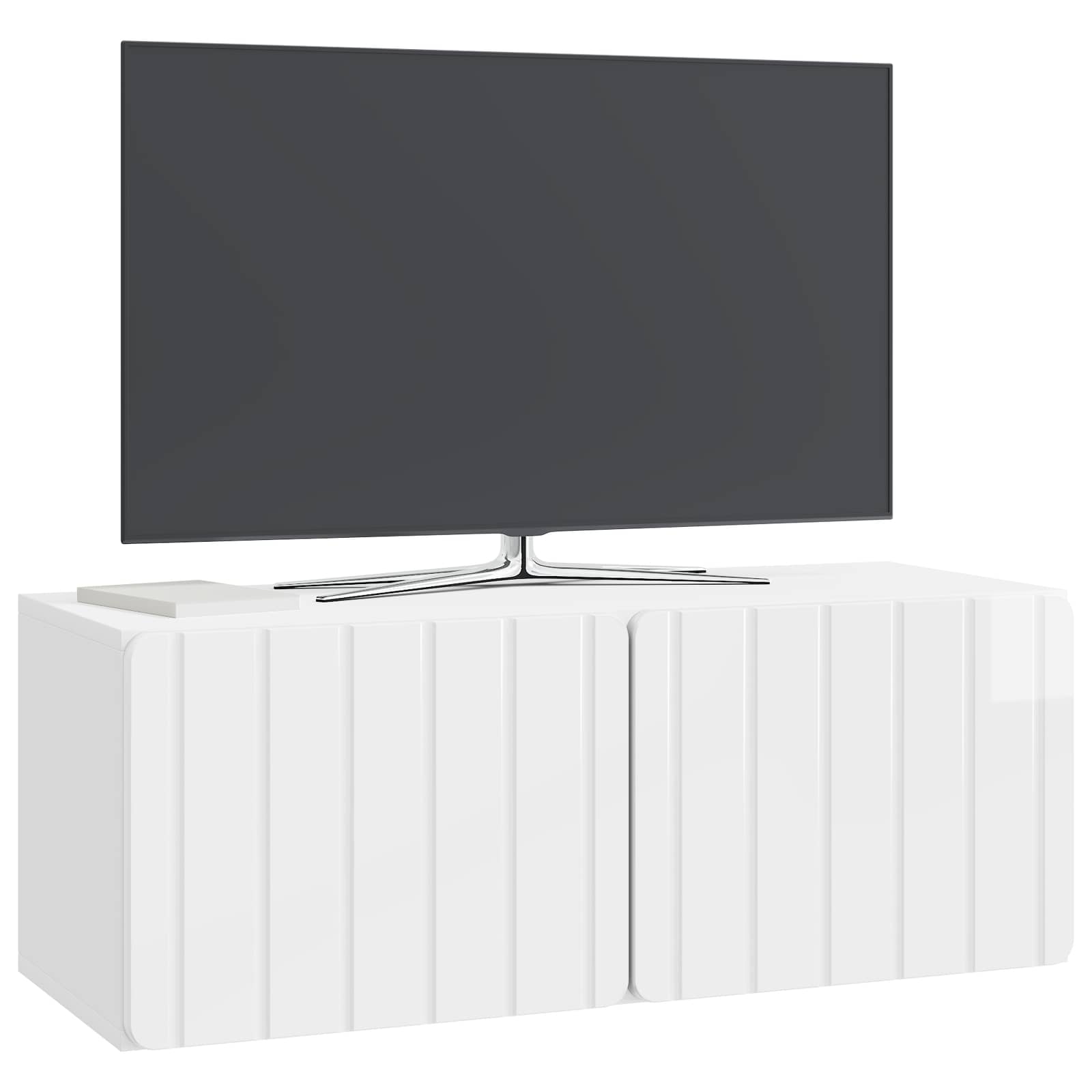 TV ormar za zid Zidne Bijela visokog sjaja 78,5 x 31 x 30 cm