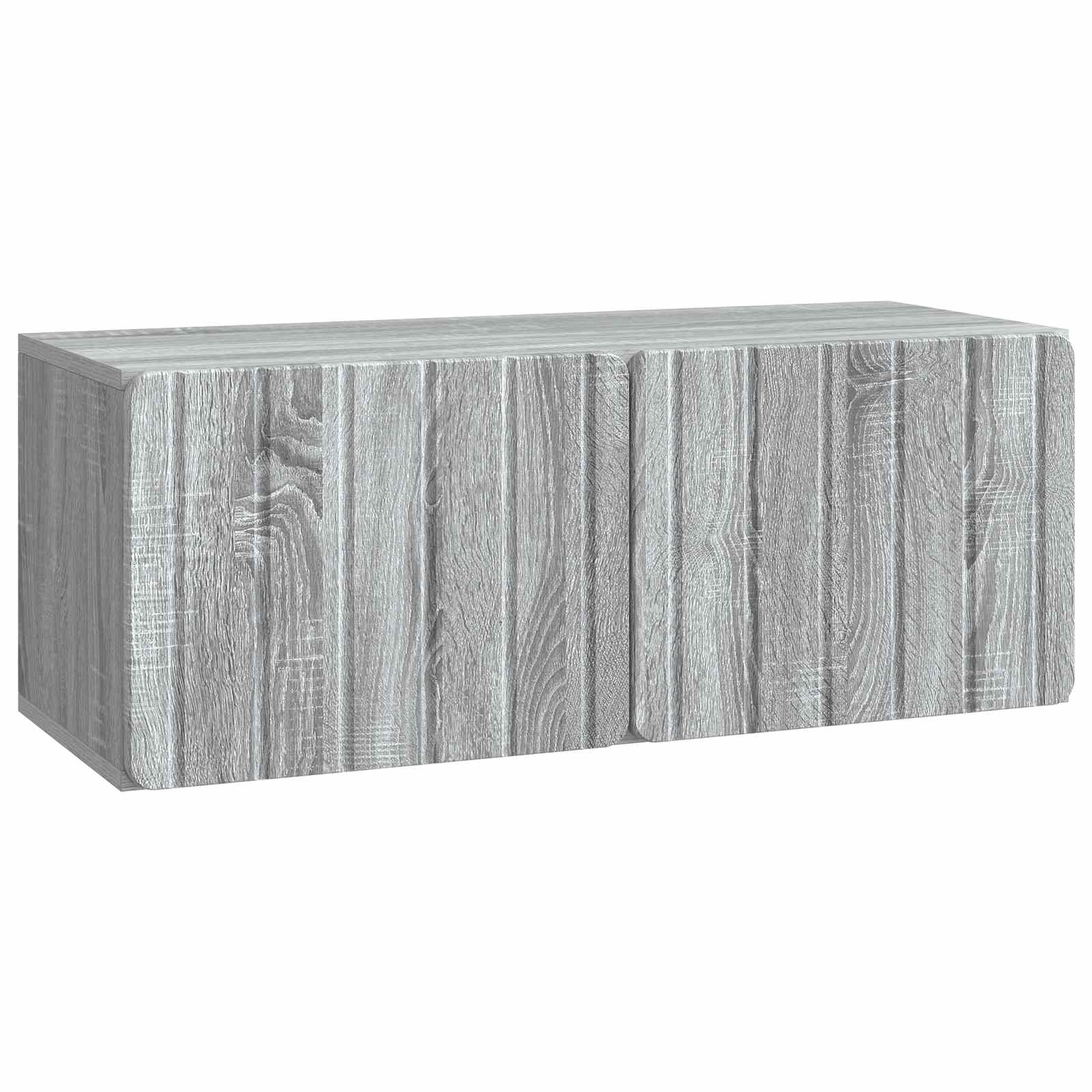 TV ormar za zid 78,5 x 31 x 30 cm Siva Sonoma Konstruirano drvo