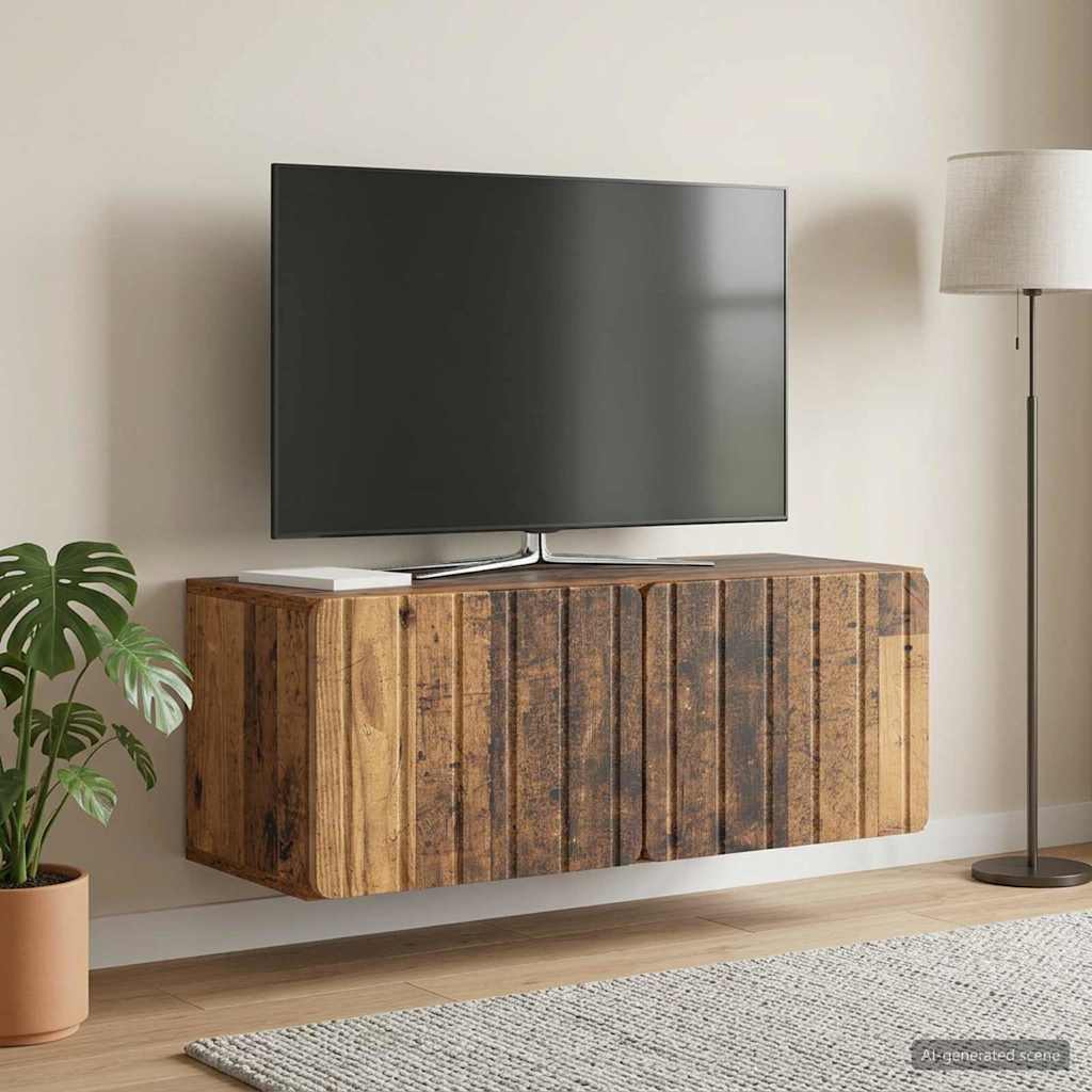 TV ormar za zid 78,5 x 31 x 30 cm Staro drvo Konstruirano drvo