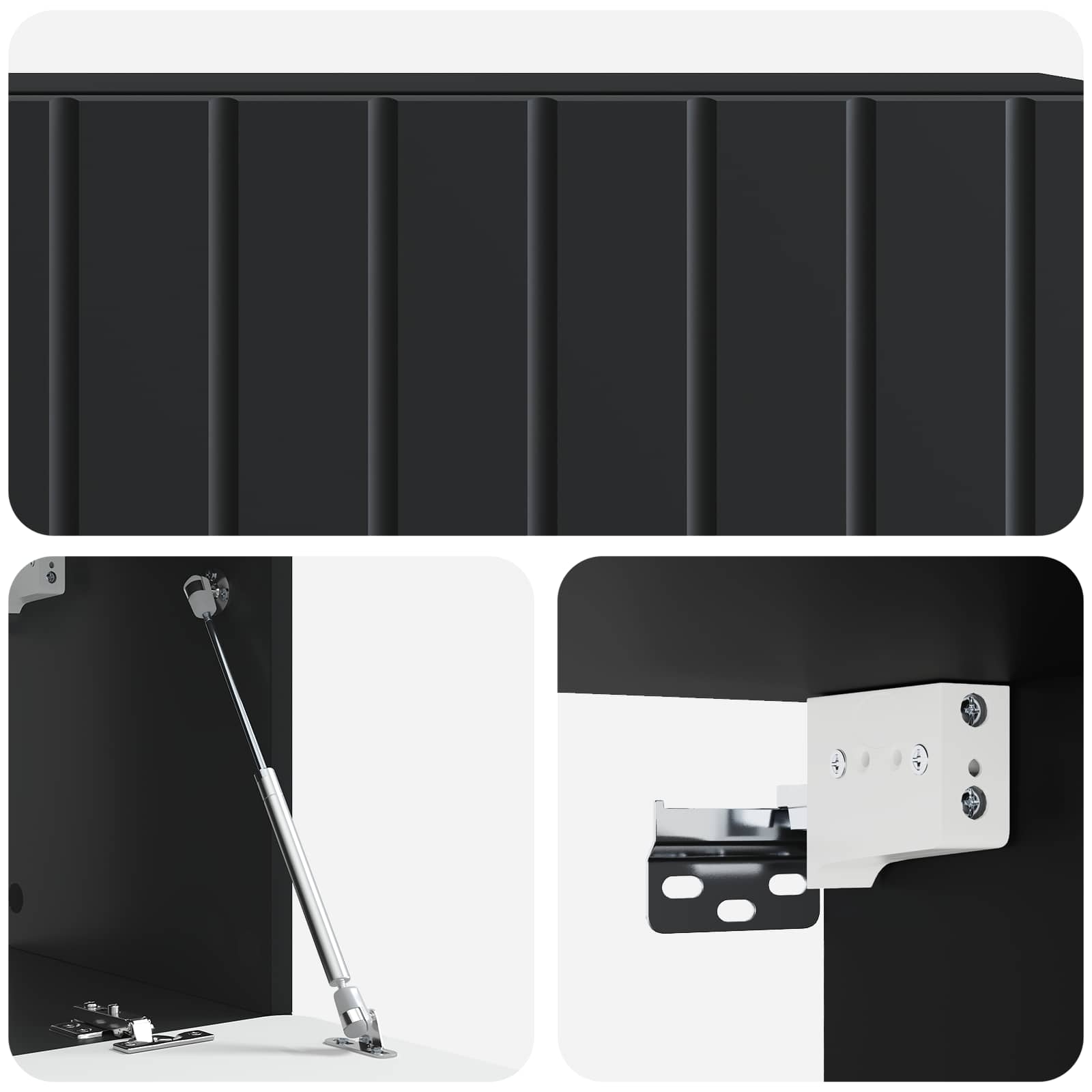 TV ormar za zid 98 x 31 x 30 cm Crna Konstruirano drvo