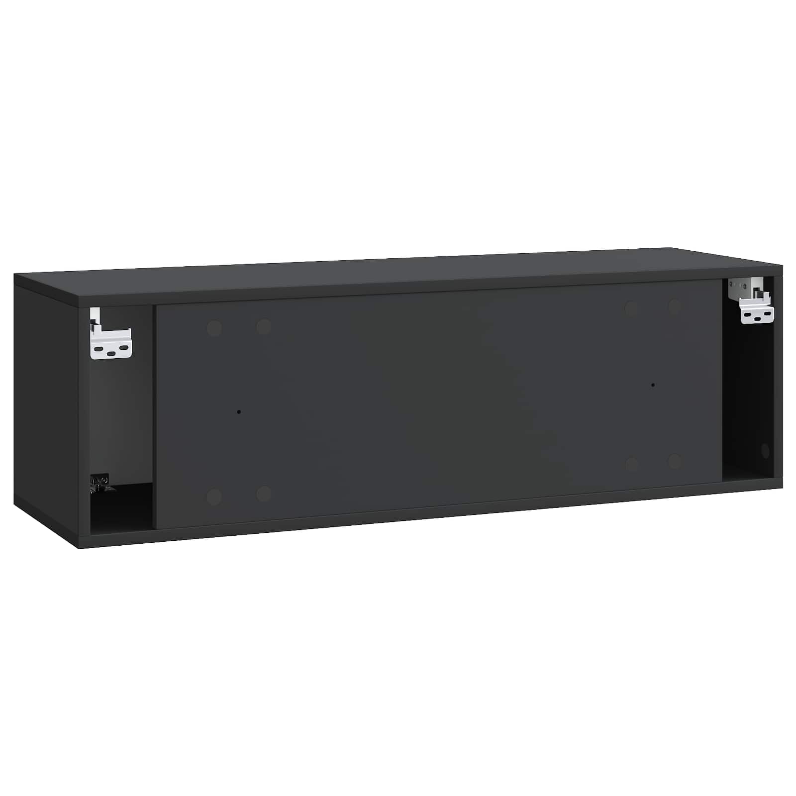 TV ormar za zid 98 x 31 x 30 cm Crna Konstruirano drvo