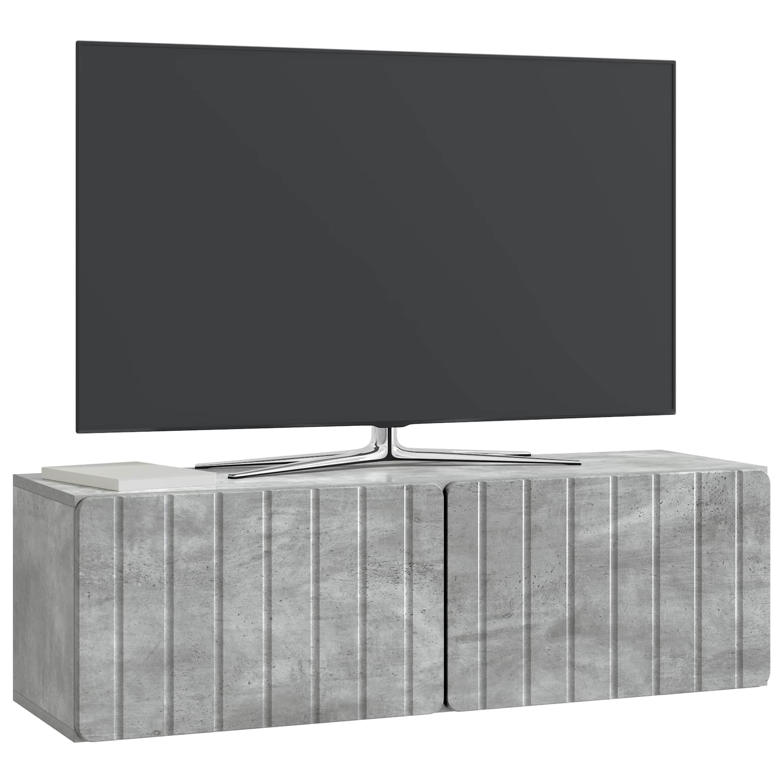 TV ormar za zid 98 x 31 x 30 cm Betonska siva Konstruirano drvo