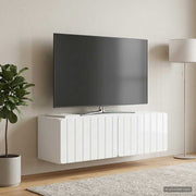 TV ormar za zid 98 x 31 x 30 cm Bijela visokog sjaja