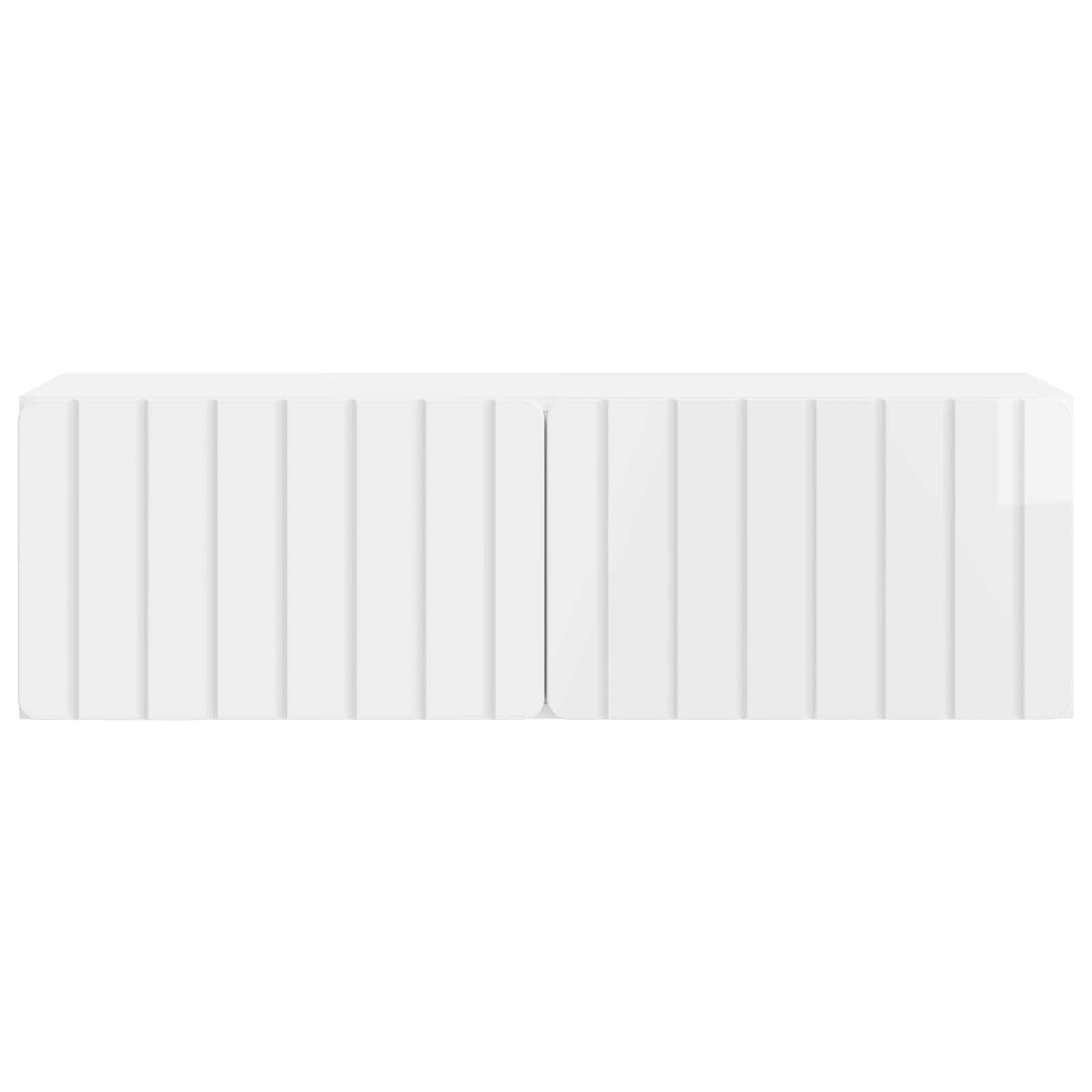 TV ormar za zid 98 x 31 x 30 cm Bijela visokog sjaja
