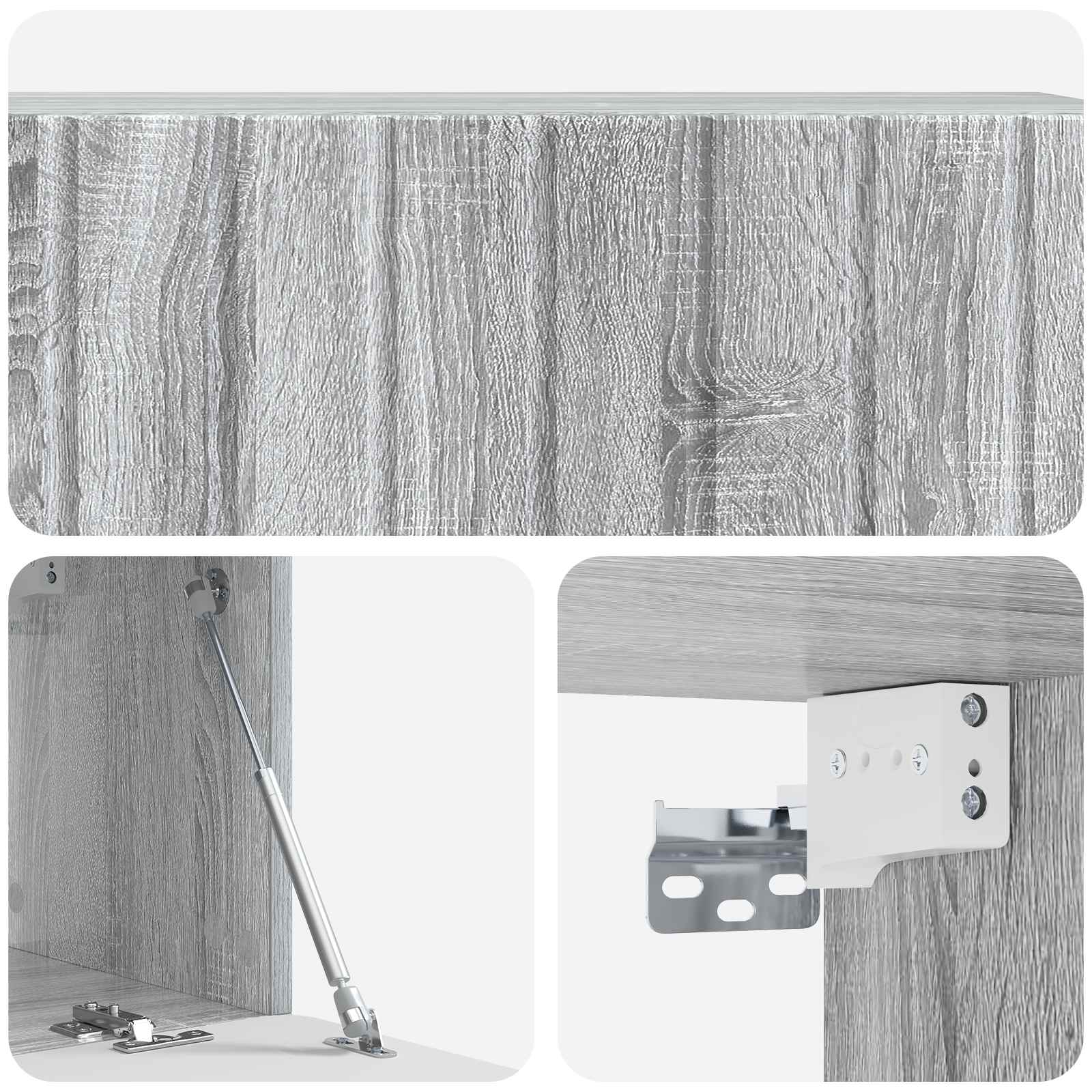 TV ormar za zid Siva sonoma 98 x 31 x 30 cm Konstruirano drvo