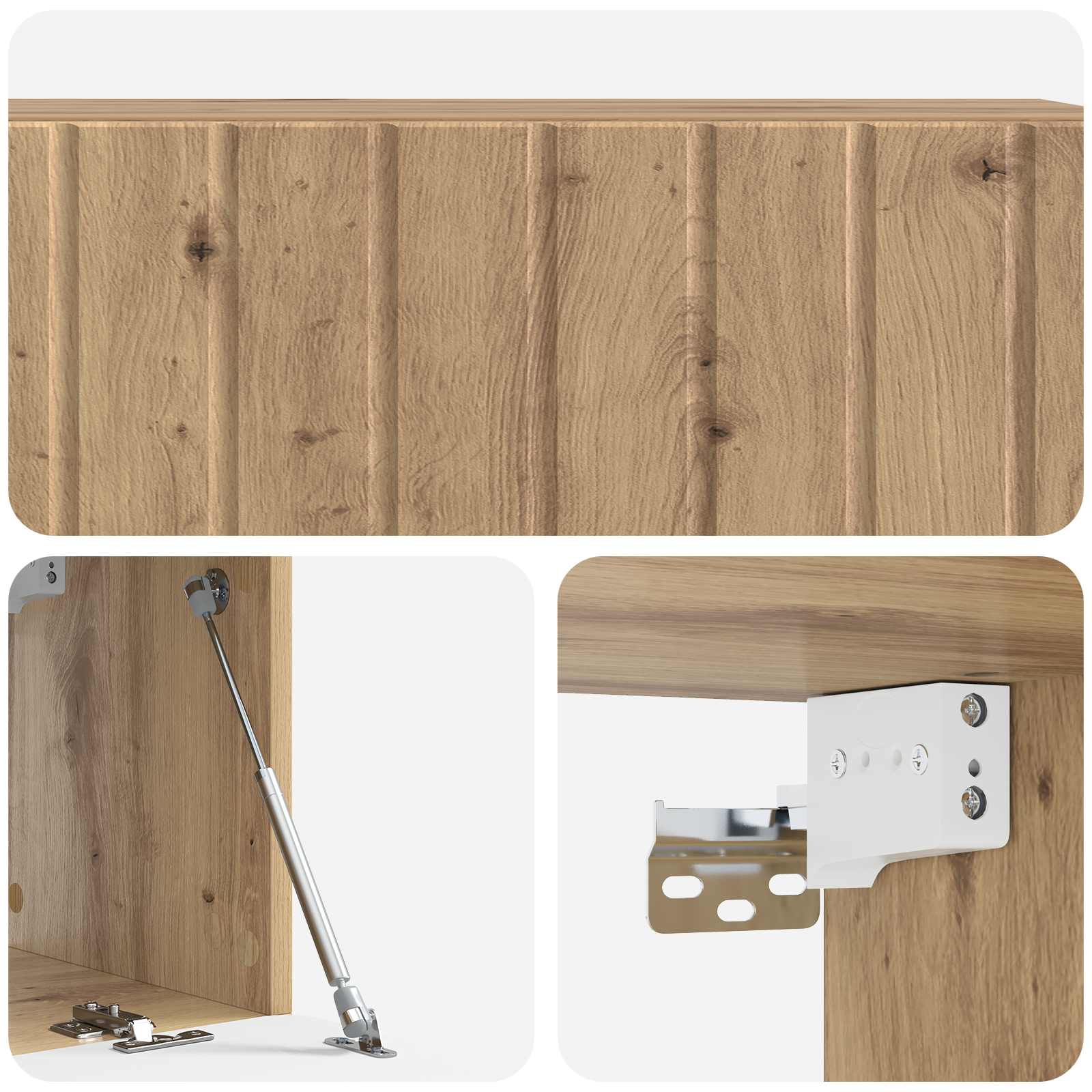 TV ormar za zid Hrast artisan 98 x 31 x 30 cm Konstruirano drvo