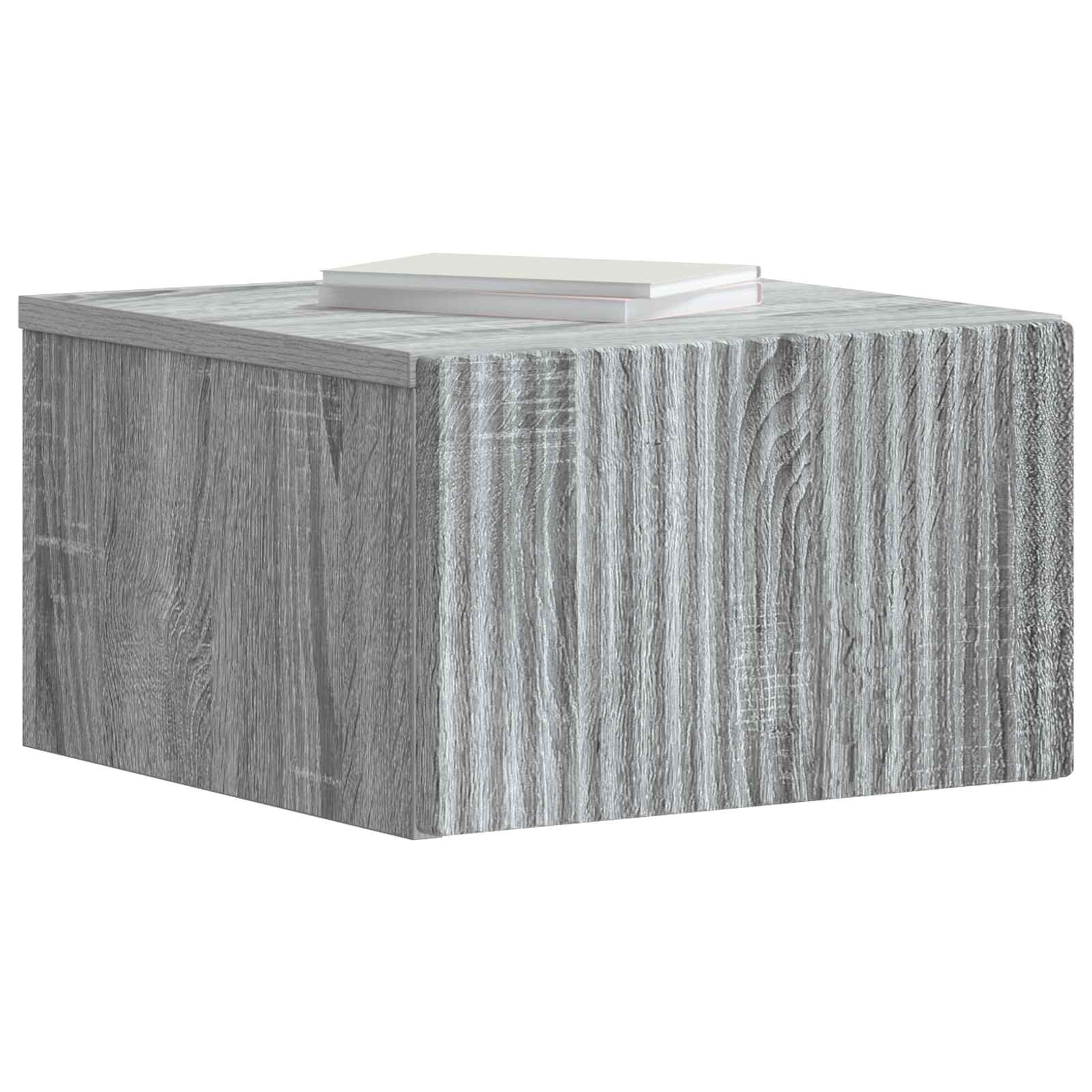 Noćni ormarić za montažu na zid Siva sonoma 33 x 34,5 x 20 cm