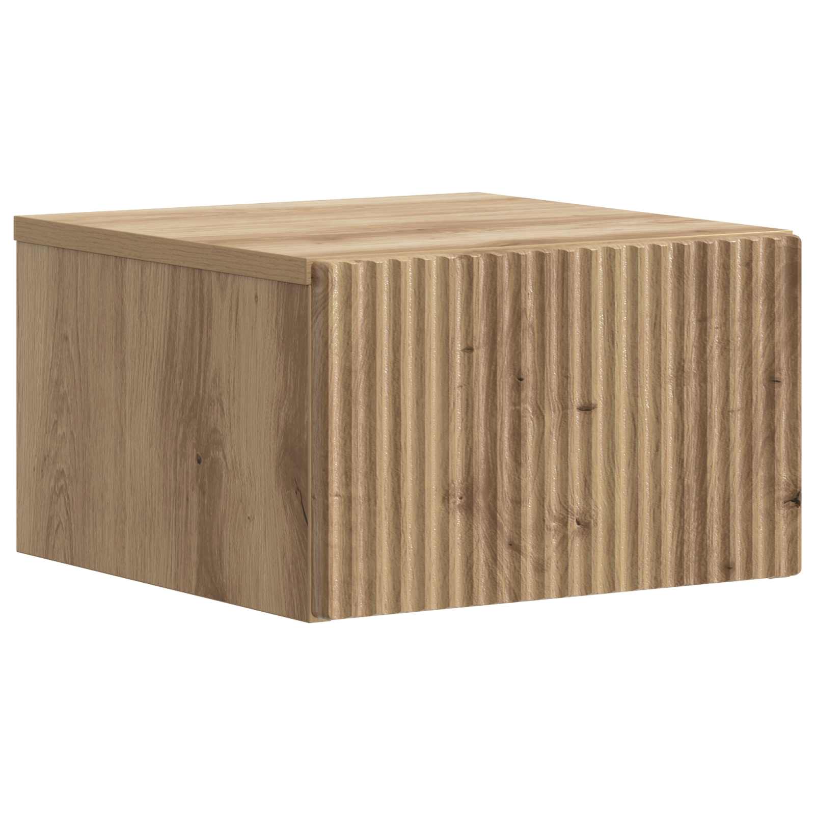 Noćni ormarić za montažu na zid s ladicama 2 pcs Hrast artisan