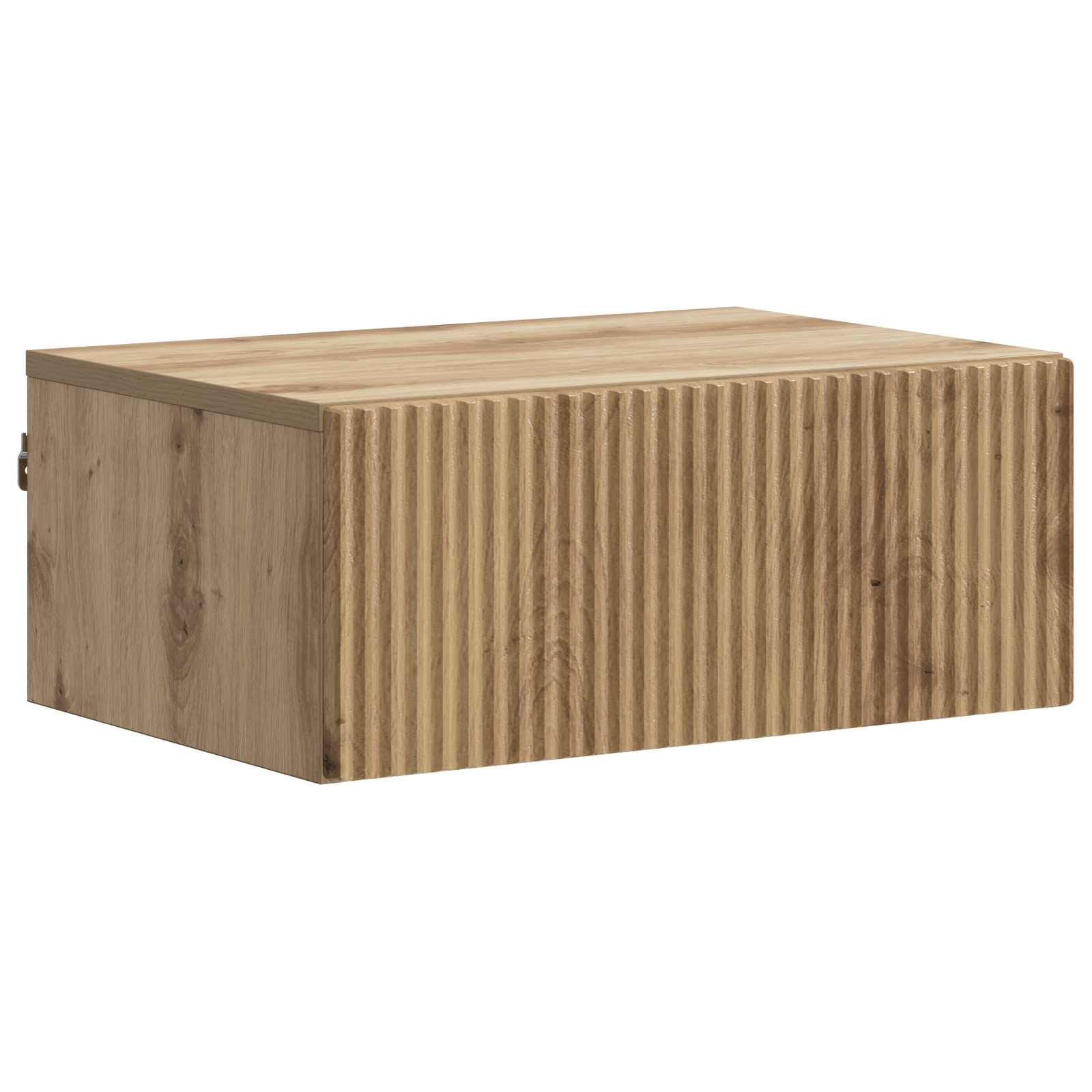 Noćni ormarić za montažu na zid s ladicama 2 pcs Hrast artisan