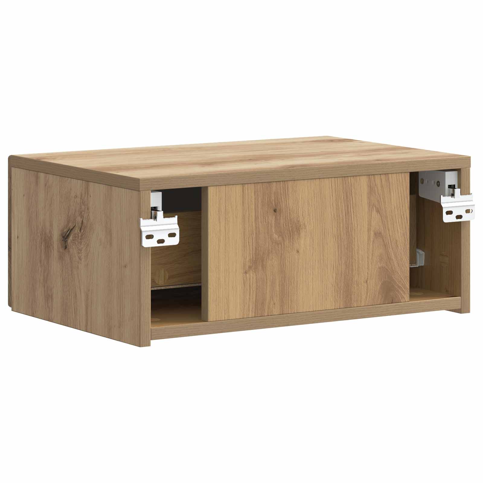 Noćni ormarić za montažu na zid s ladicama 2 pcs Hrast artisan