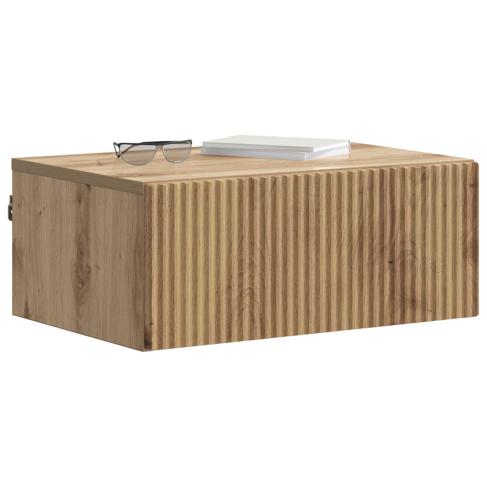 Noćni ormarić za montažu na zid s ladicama 2 pcs Hrast artisan