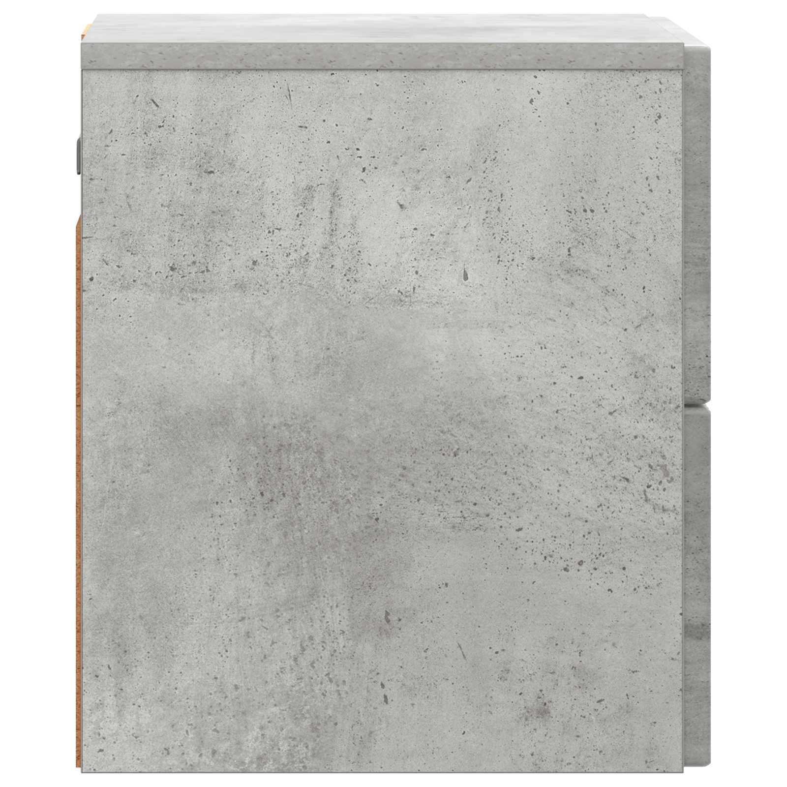 Noćni ormarić za montažu na zid Betonska siva 33 x 34,5 x 40 cm