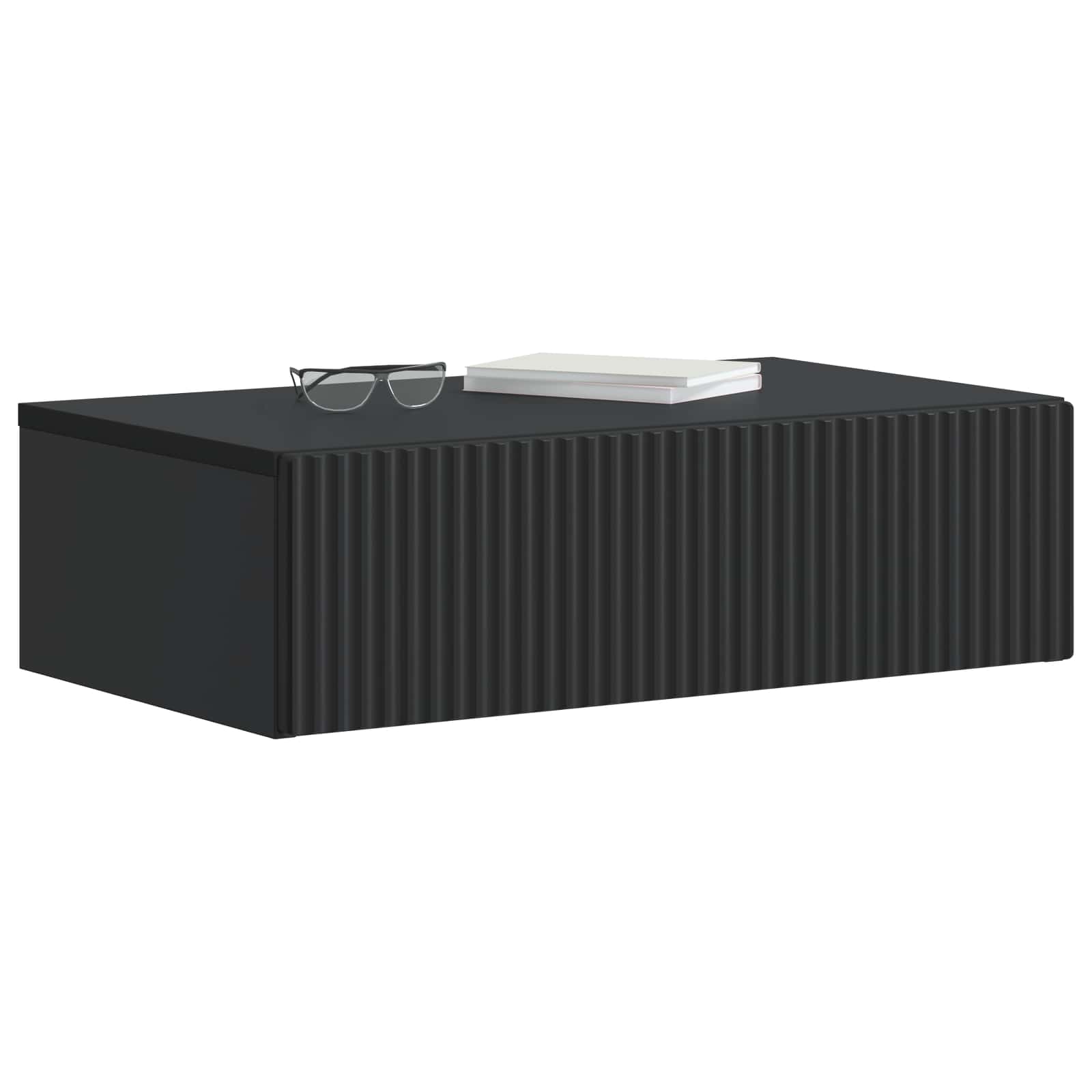 Stolna montirana na zid Crna 59 x 34,5 x 17 cm