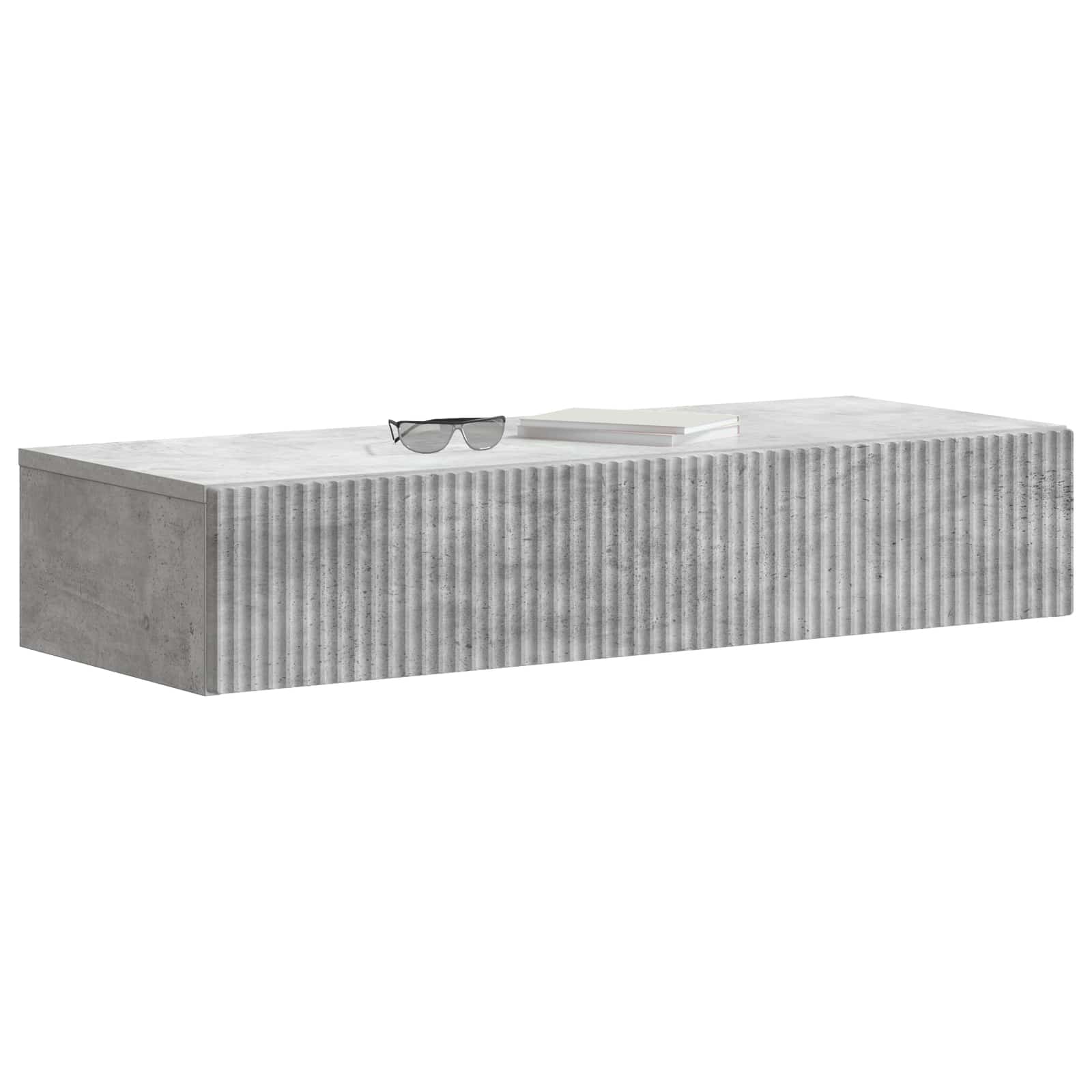 Stolna montirana na zid Betonska siva 87,5 x 34,5 x 17 cm