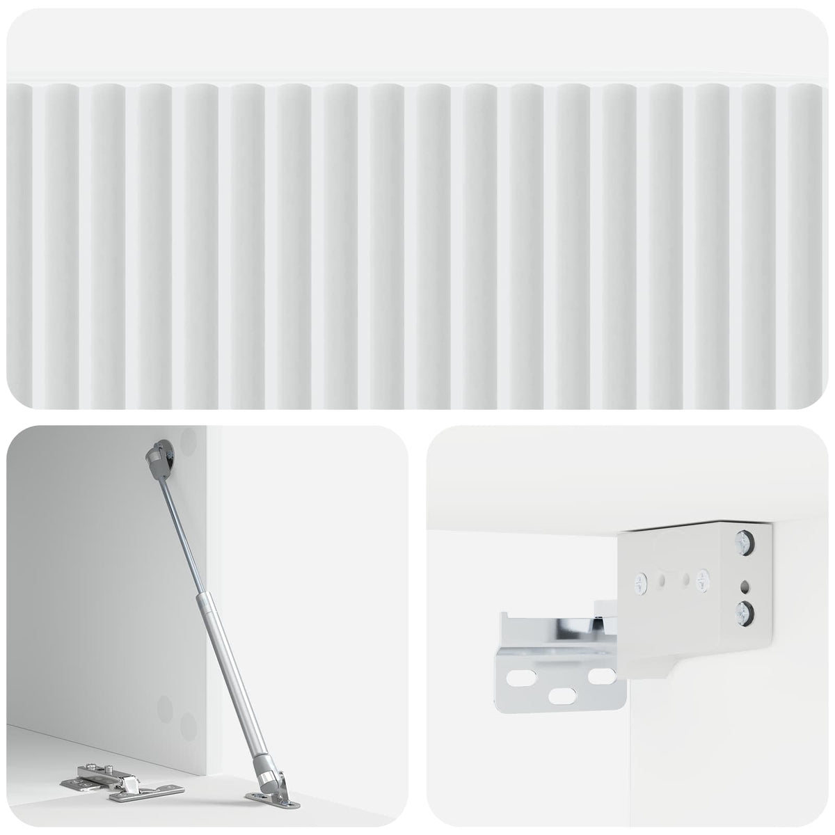 TV ormar za zid Bijela 59,5 x 41 x 30 cm Konstruirano drvo