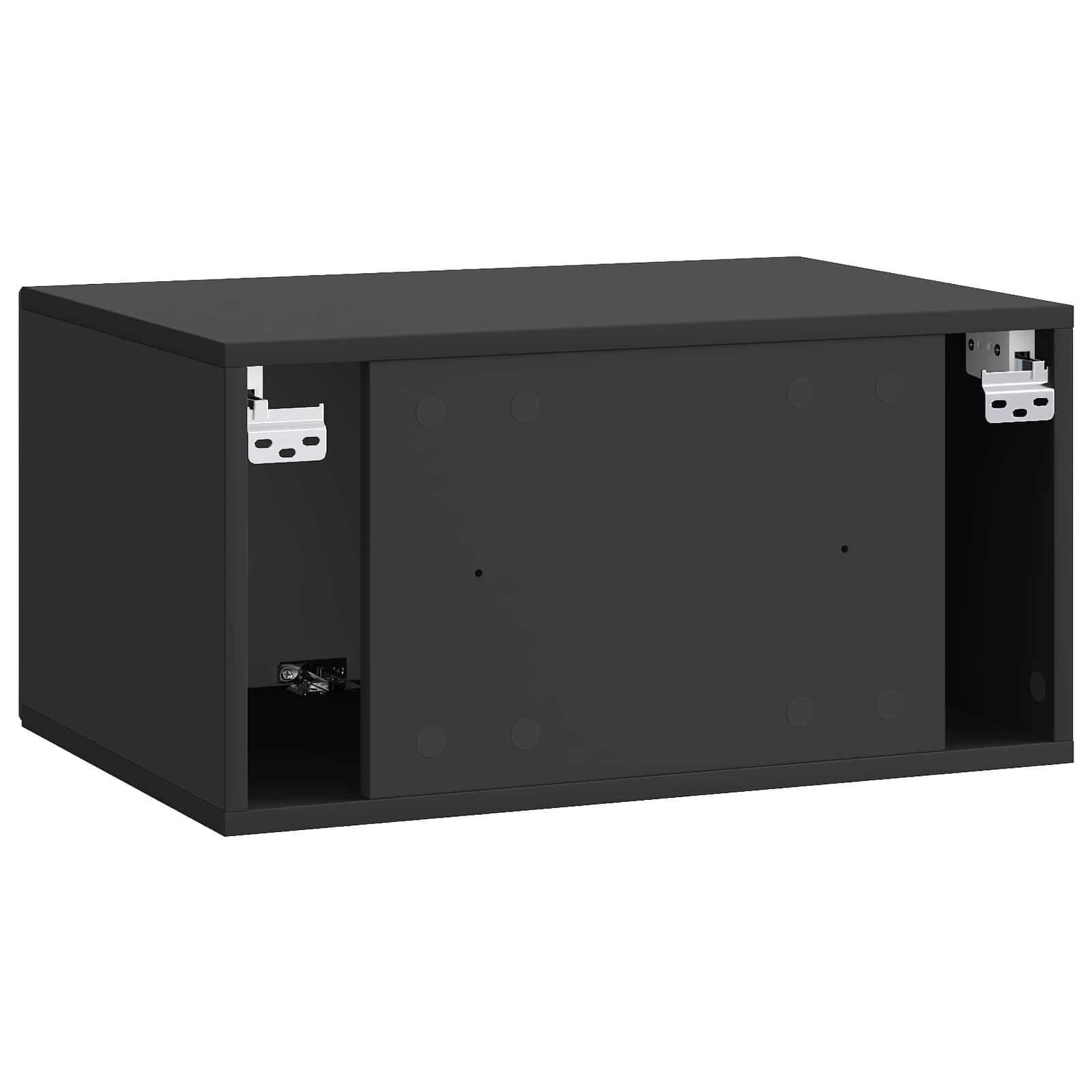 TV ormar za zid 59,5 x 41 x 30 cm Crna Konstruirano drvo