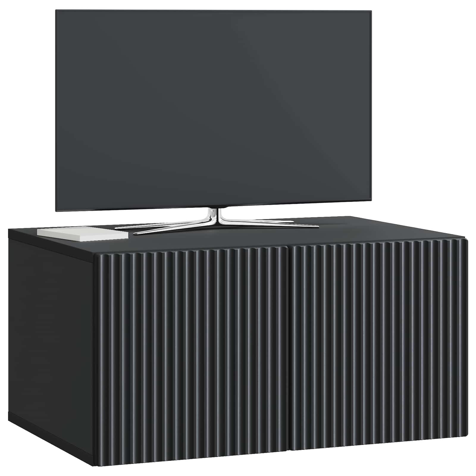 TV ormar za zid 59,5 x 41 x 30 cm Crna Konstruirano drvo
