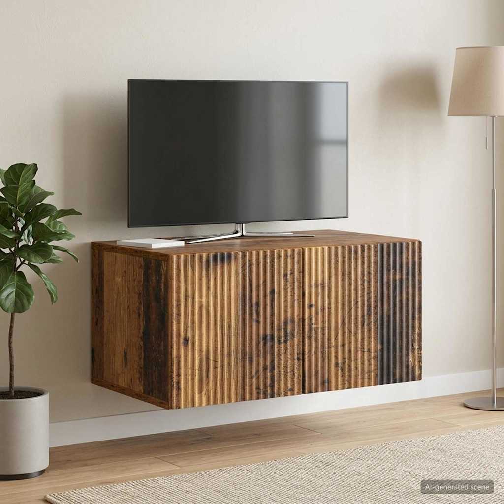 TV ormar za zid 59,5 x 41 x 30 cm Staro drvo Konstruirano drvo