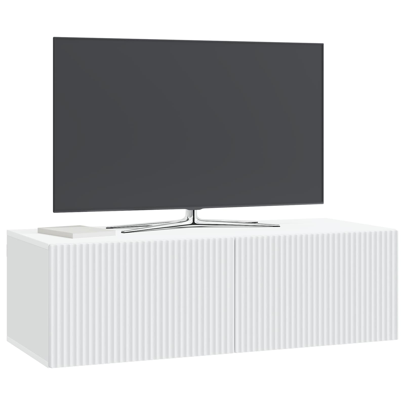 TV ormar za zid Zidne Bijela 98 x 41 x 30 cm Konstruirano drvo