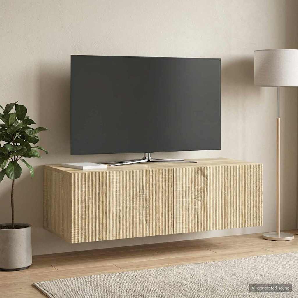 TV ormar za zid Hrast sonoma 98 x 41 x 30 cm Konstruirano drvo