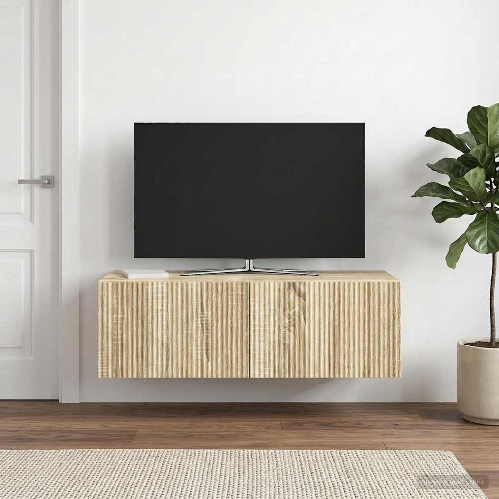 TV ormar za zid Hrast sonoma 98 x 41 x 30 cm Konstruirano drvo