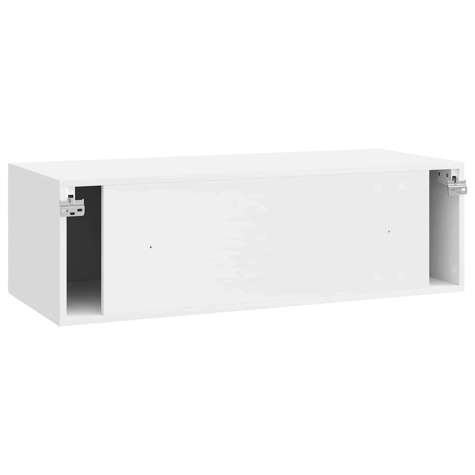 TV ormar za zid Zidne Bijela visokog sjaja 98 x 41 x 30 cm