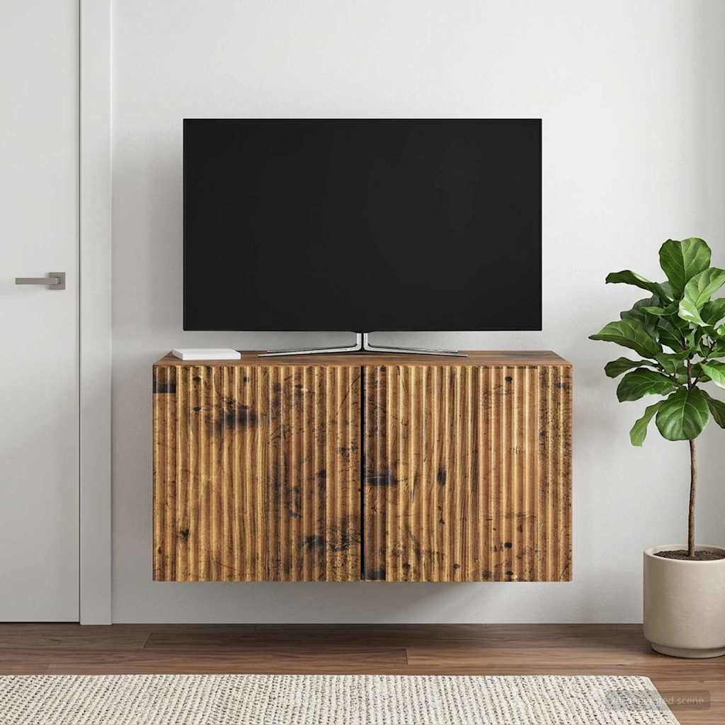 TV ormar za zid 59,5 x 31 x 30 cm Staro drvo Konstruirano drvo