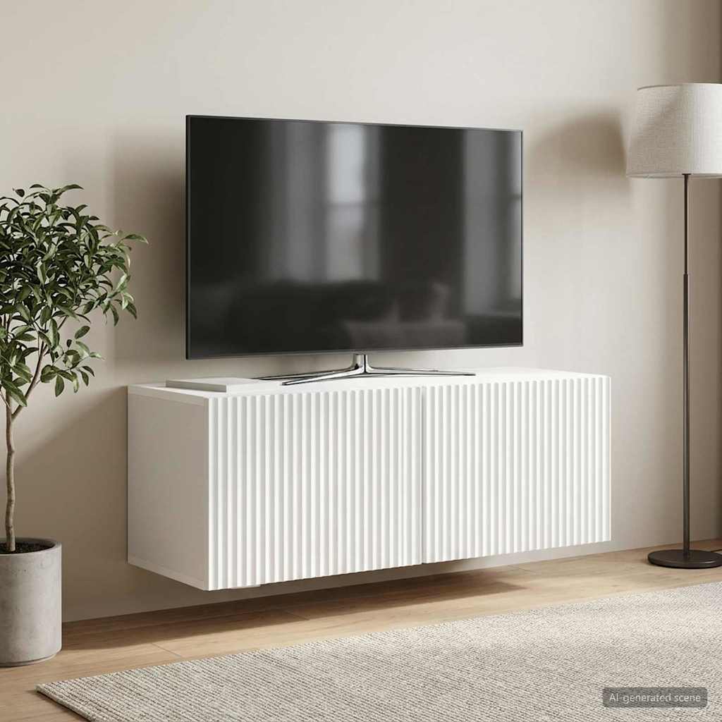 TV ormar za zid Bijela 78,5 x 31 x 30 cm Konstruirano drvo