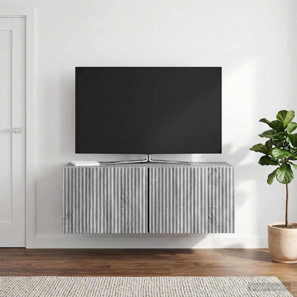 TV ormar za zid 78,5 x 31 x 30 cm Siva sonoma Konstruirano drvo