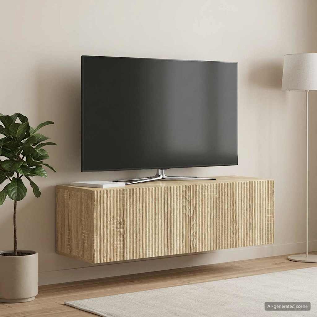 TV ormar za zid Hrast sonoma 98 x 31 x 30 cm Konstruirano drvo